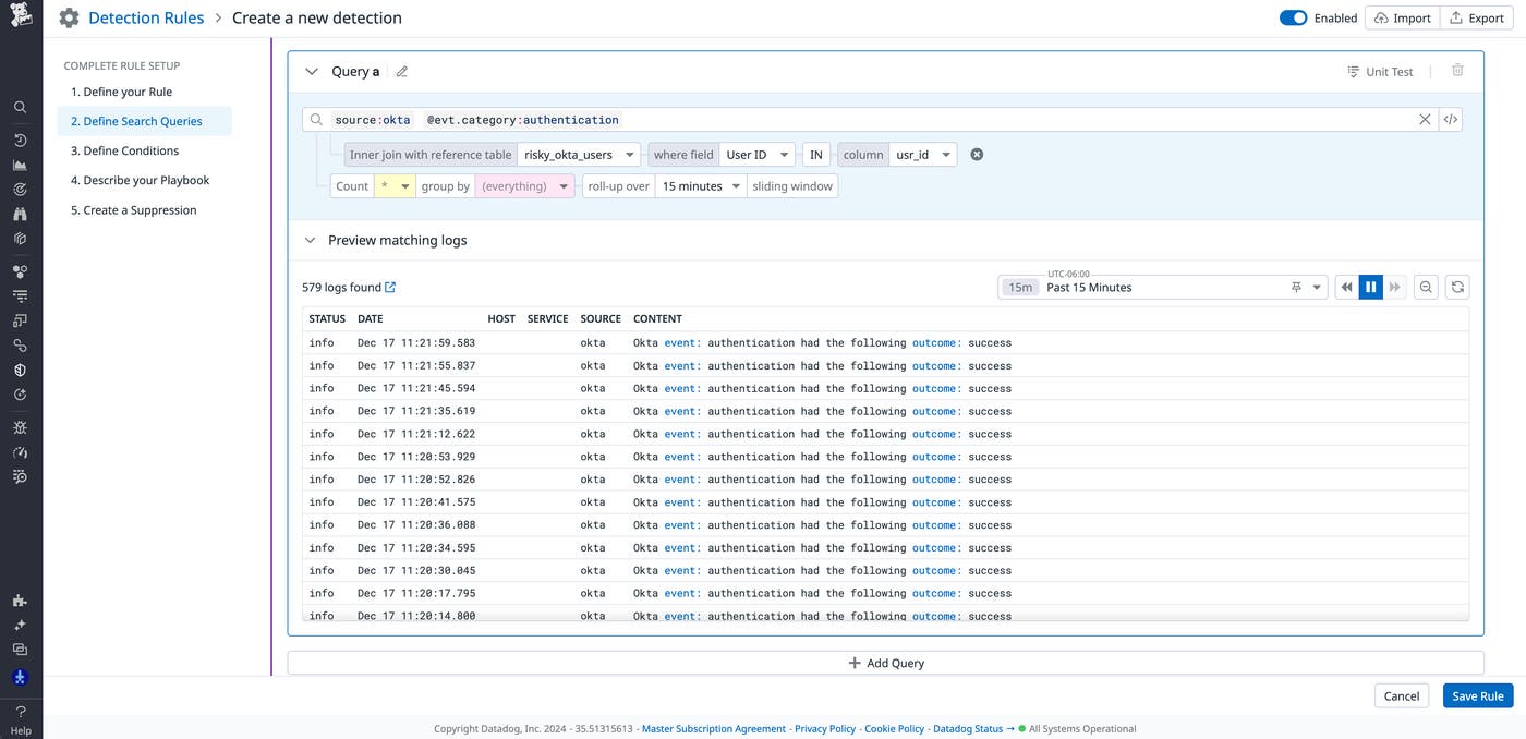 Determine which Reference Table data should be used in a Cloud SIEM detection rule Determine which Reference Table data should be used in a Cloud SIEM detection rule