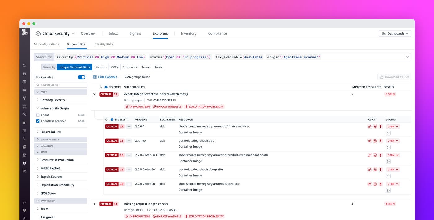 Detect vulnerabilities in minutes with Agentless Scanning for Cloud Security Detect vulnerabilities in minutes with Agentless Scanning for Cloud Security