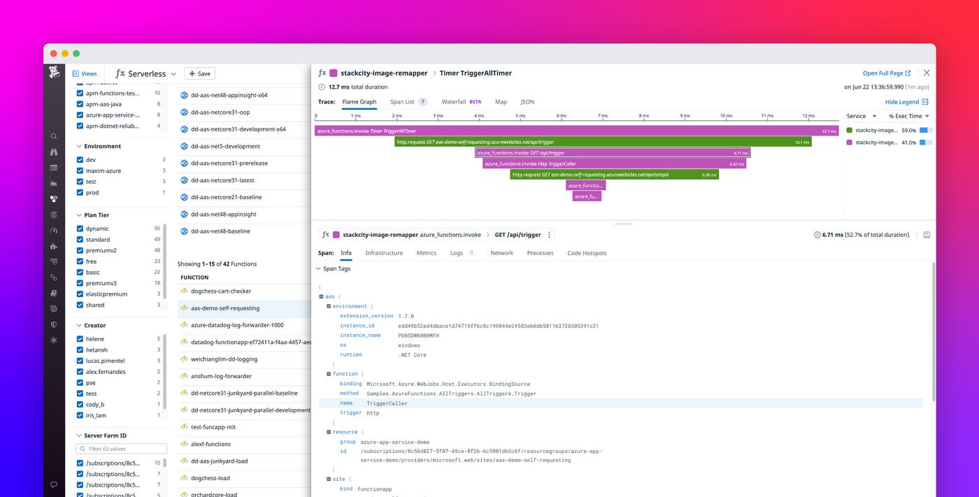 Monitor Azure Functions with the Datadog extension for Azure App Service Monitor Azure Functions with the Datadog extension for Azure App Service