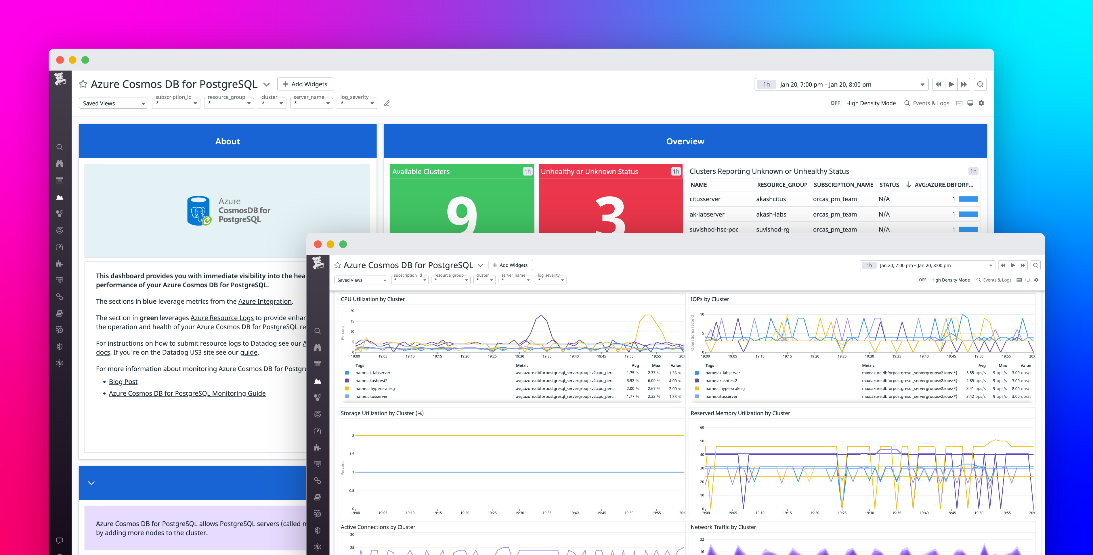 Monitor Azure Cosmos DB for PostgreSQL with Datadog