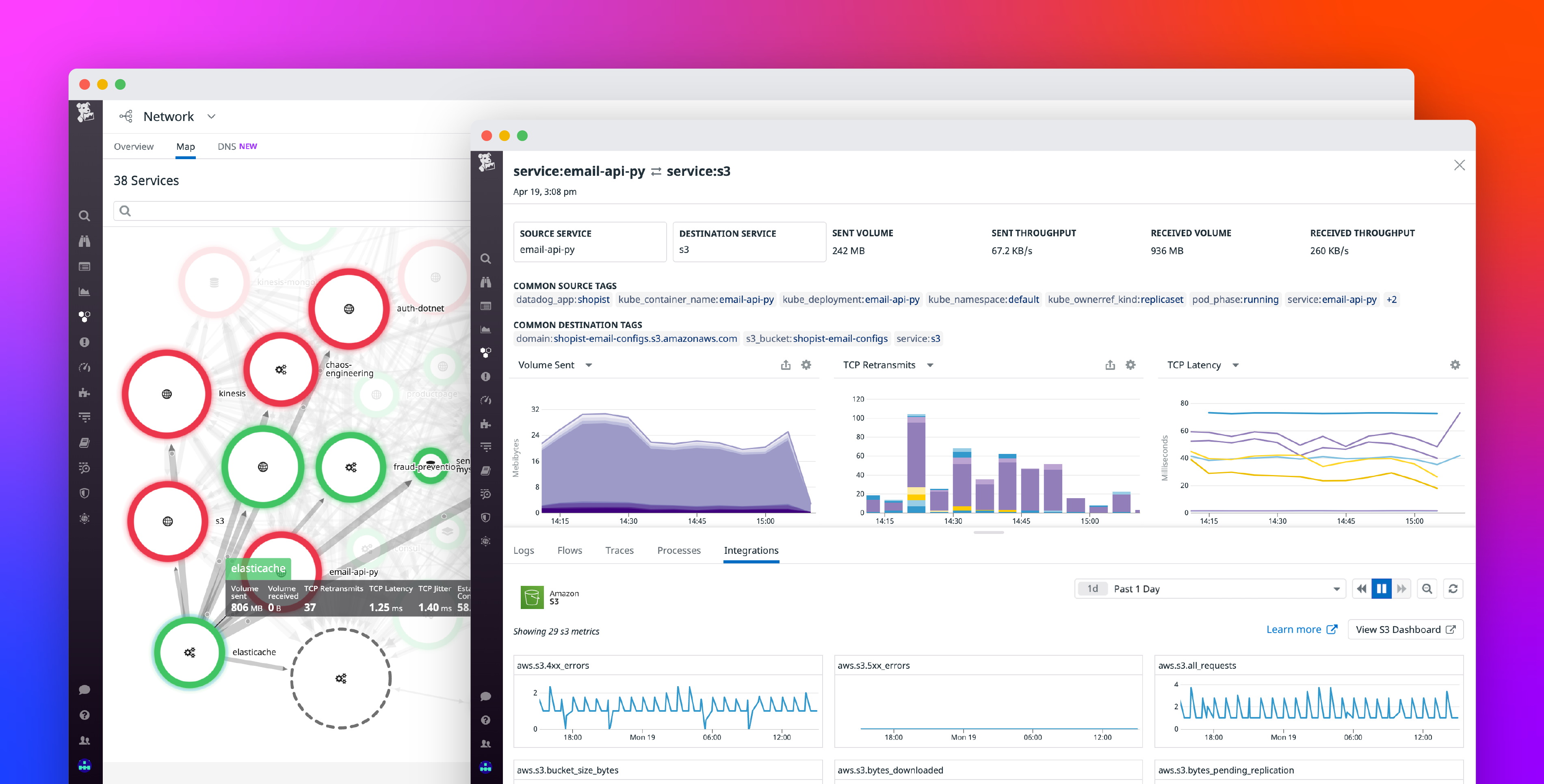 Datadog NPM now monitors traffic to Amazon S3, Google Cloud BigQuery, and other managed cloud services