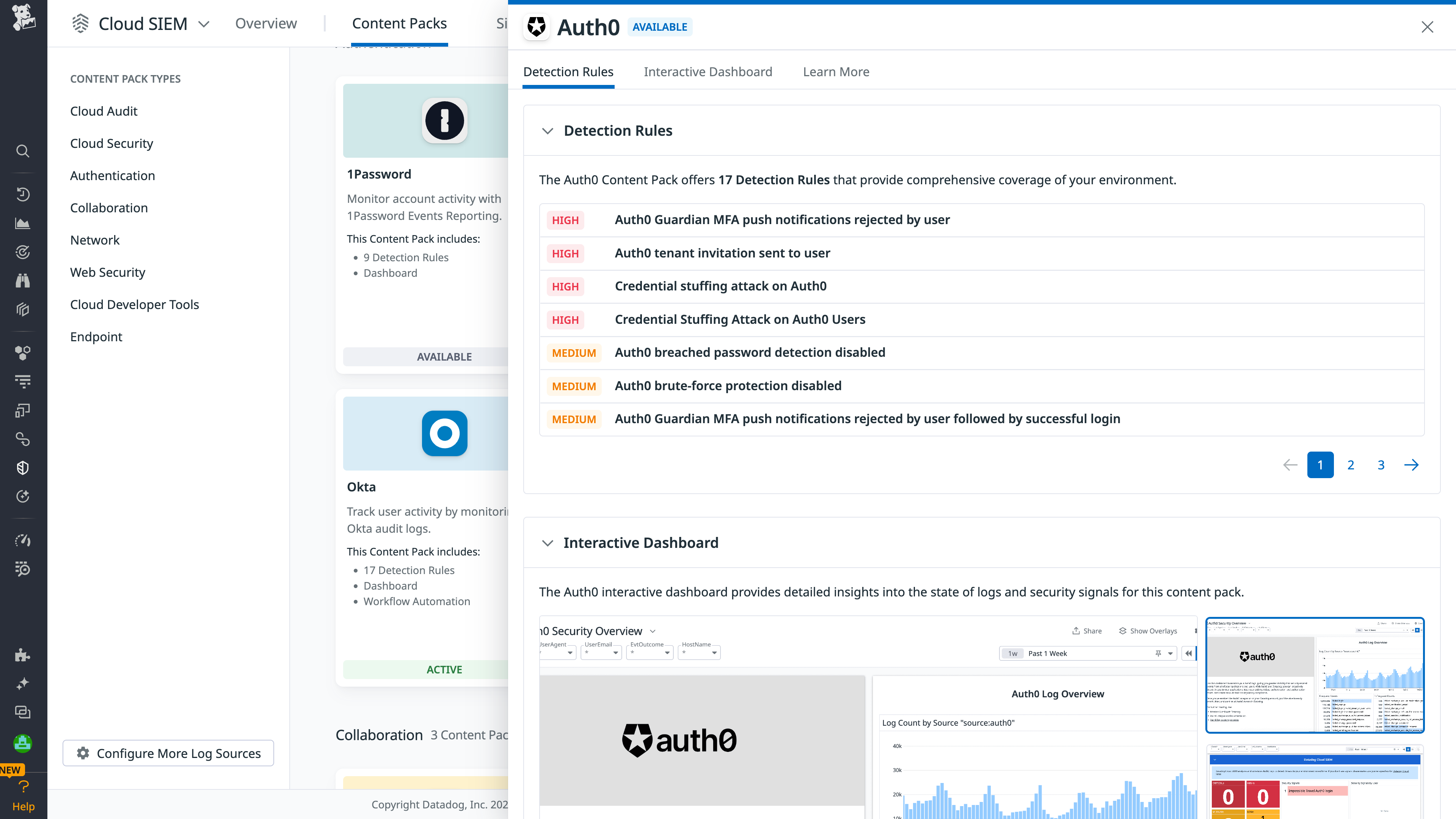 Auth0 Content Pack