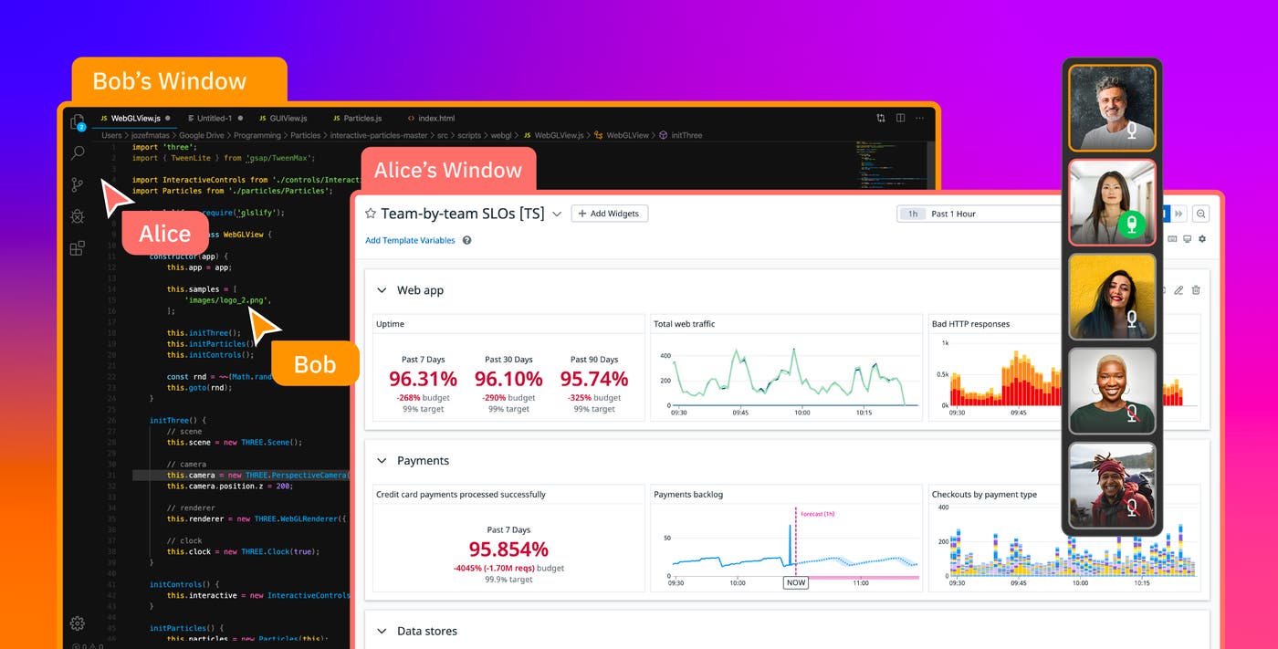 Leverage collaborative screen sharing with Datadog CoScreen Leverage collaborative screen sharing with Datadog CoScreen
