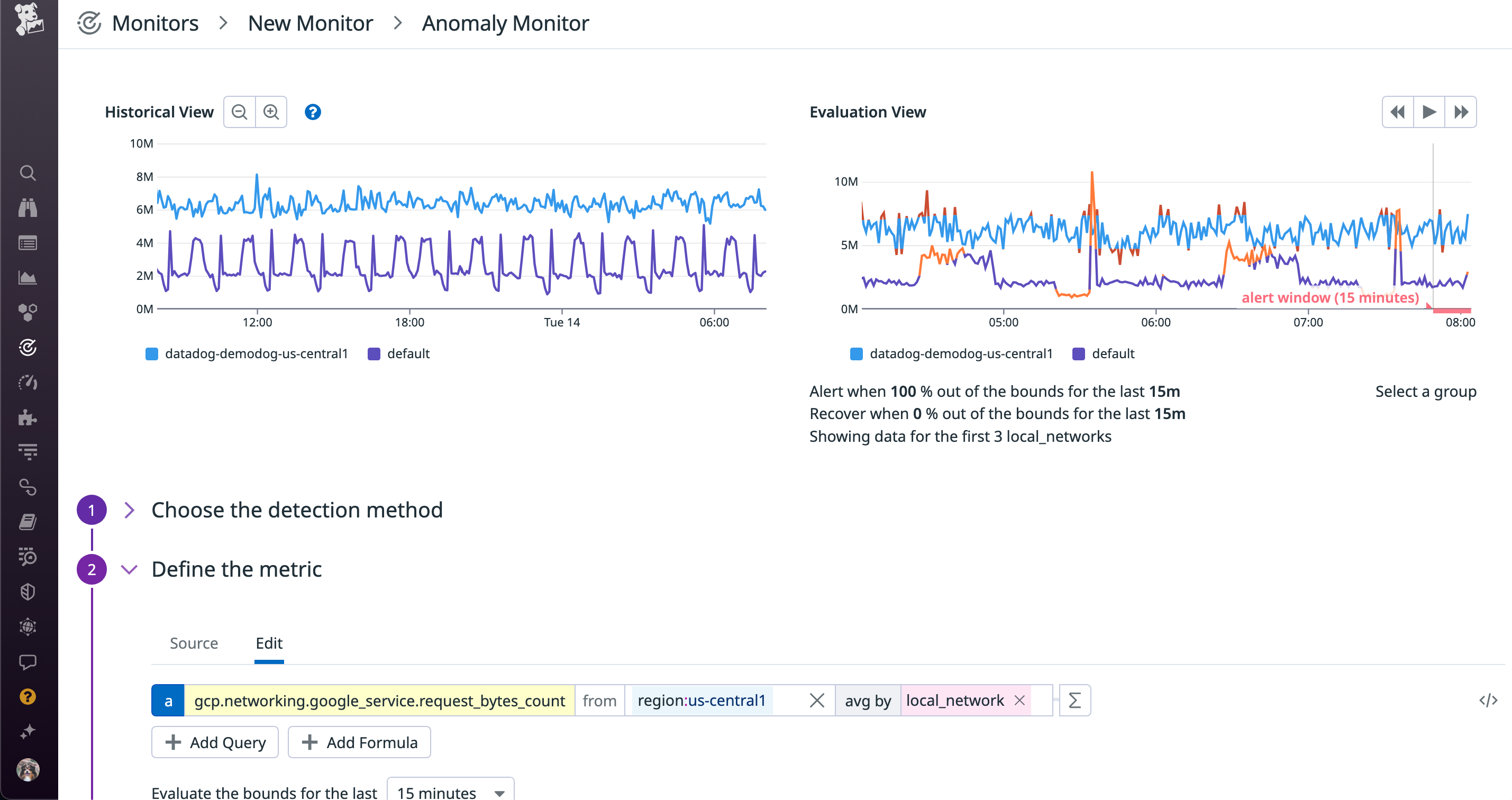 Google Cloud Armor monitor in Datadog