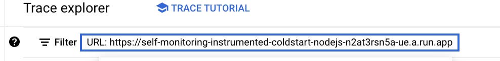 Google Cloud Run trace search Google Cloud Run trace search