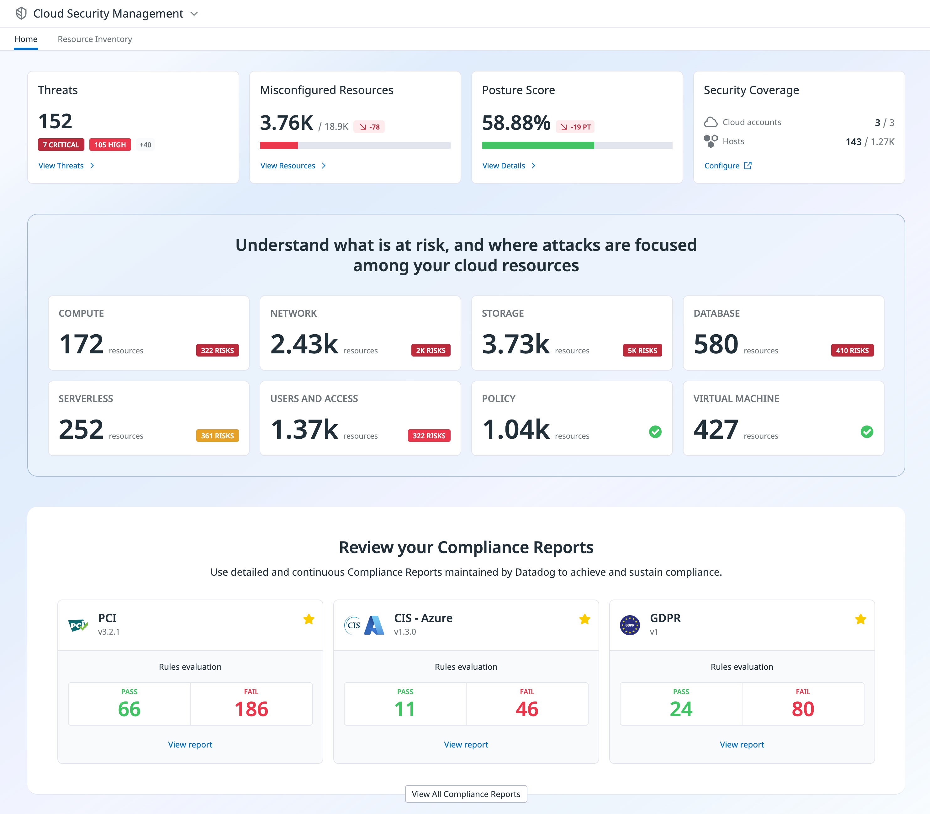 Investigate threats and misconfigurations with Datadog Cloud Security Management