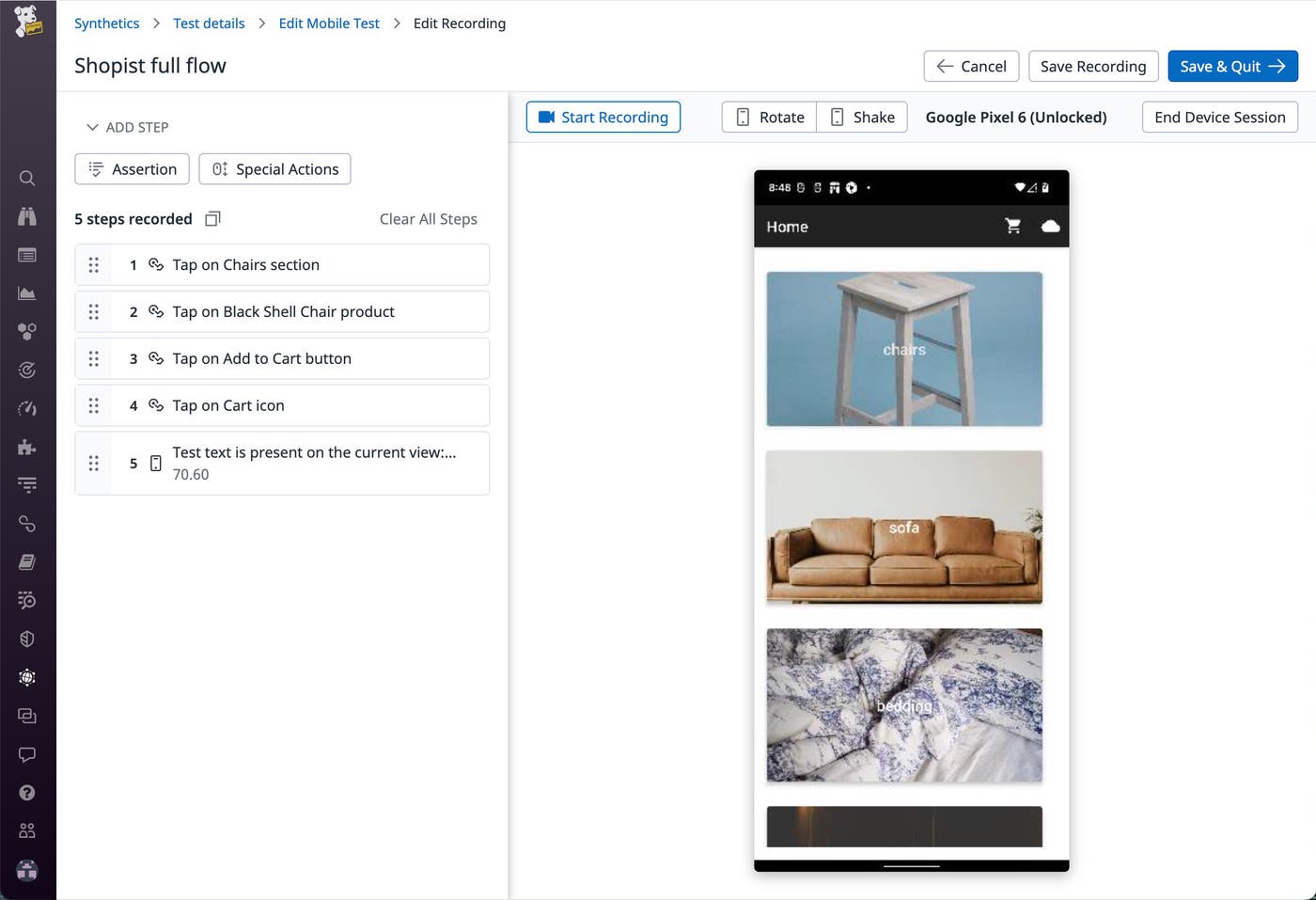Create step-by-step feature tests to catch regressions in your mobile apps before shipping updates Create step-by-step feature tests to catch regressions in your mobile apps before shipping updates