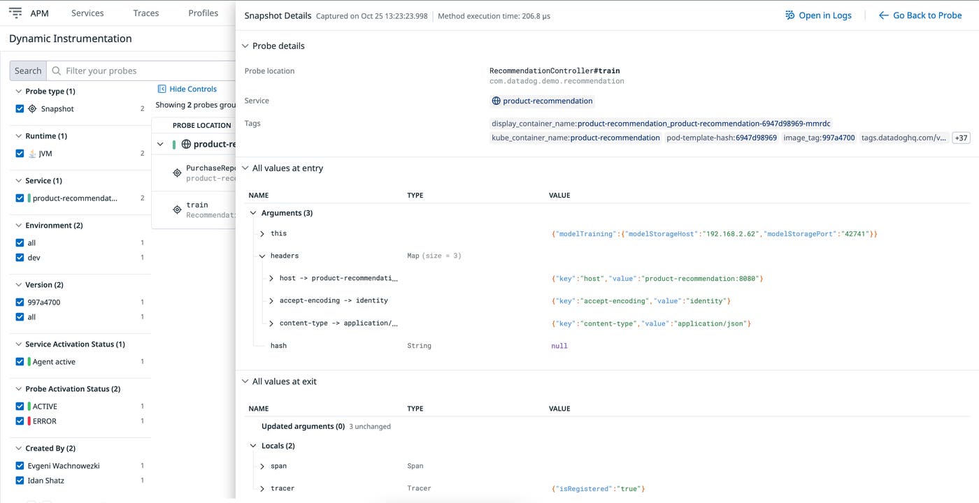 Add telemetry on the fly with no code changes or redeployments Add telemetry on the fly with no code changes or redeployments