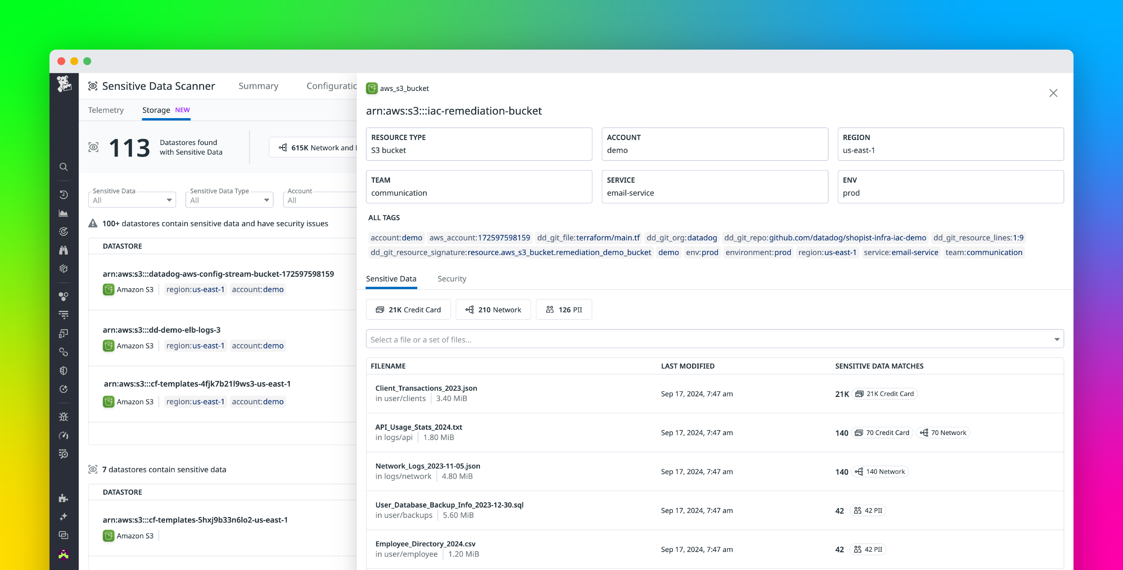 Discover sensitive data in your cloud data stores with Sensitive Data Scanner