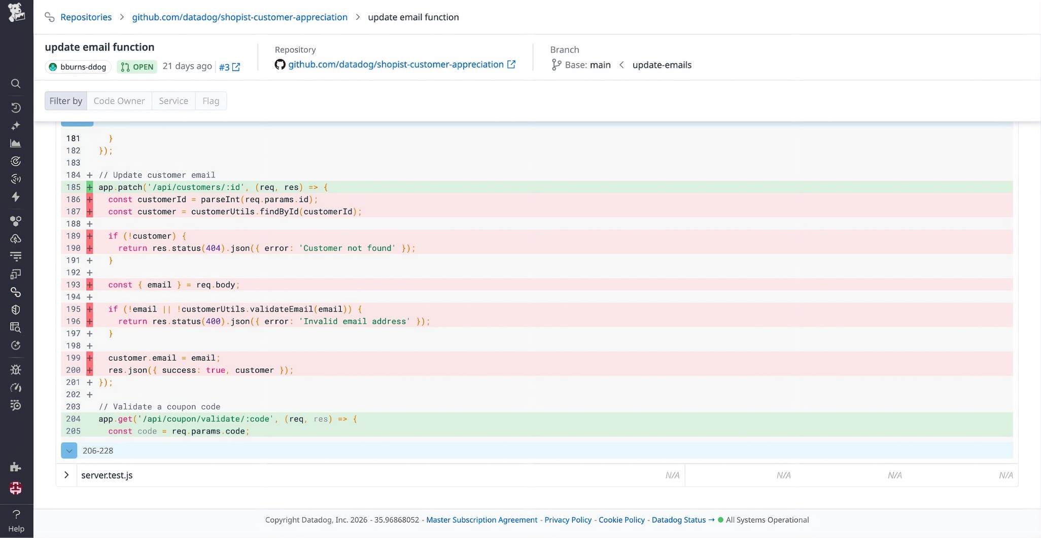 Code Rum Identify untested code across every level of your codebase | Datadog
