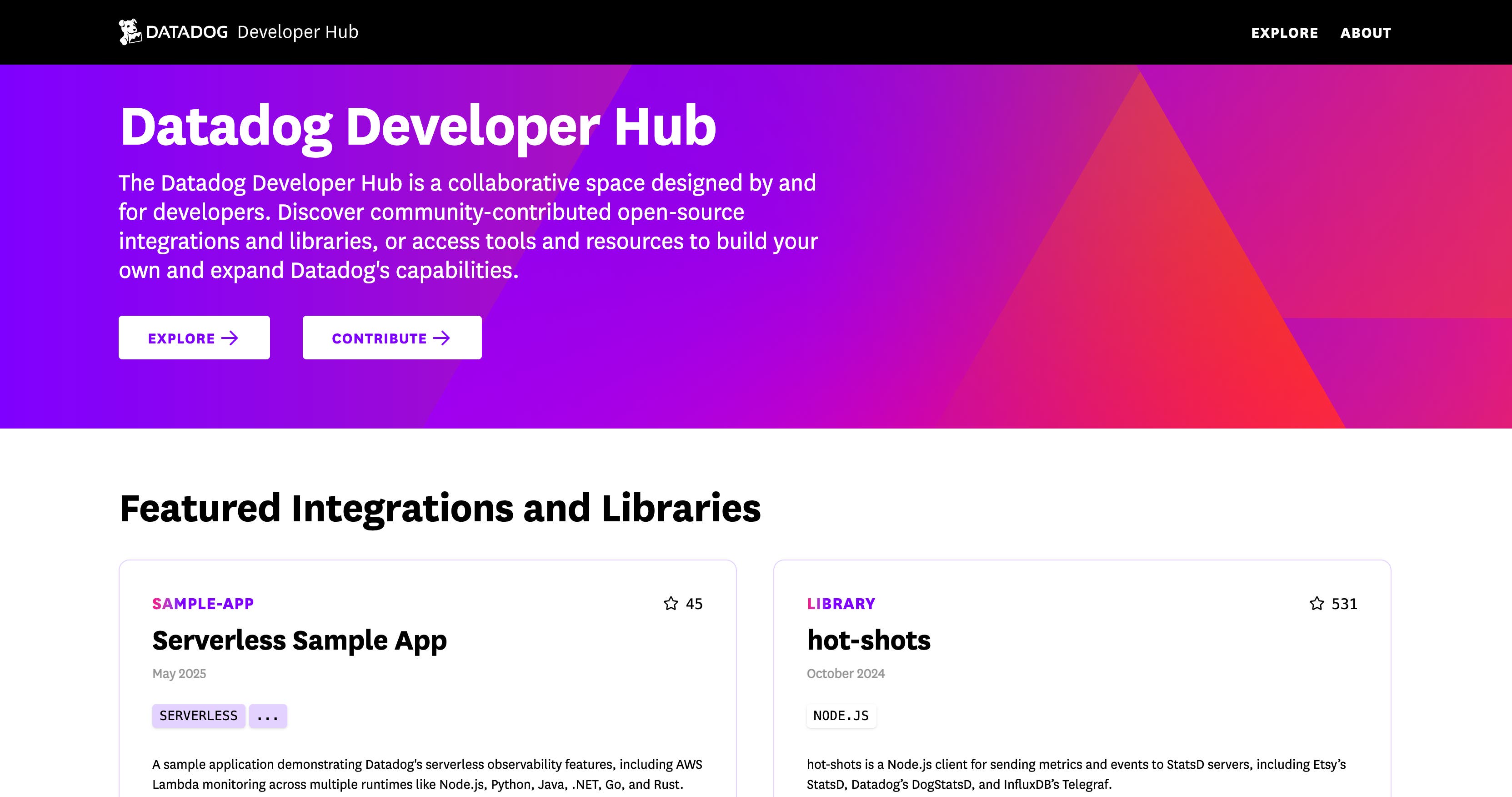 Introducing the Datadog Developer Hub | Datadog