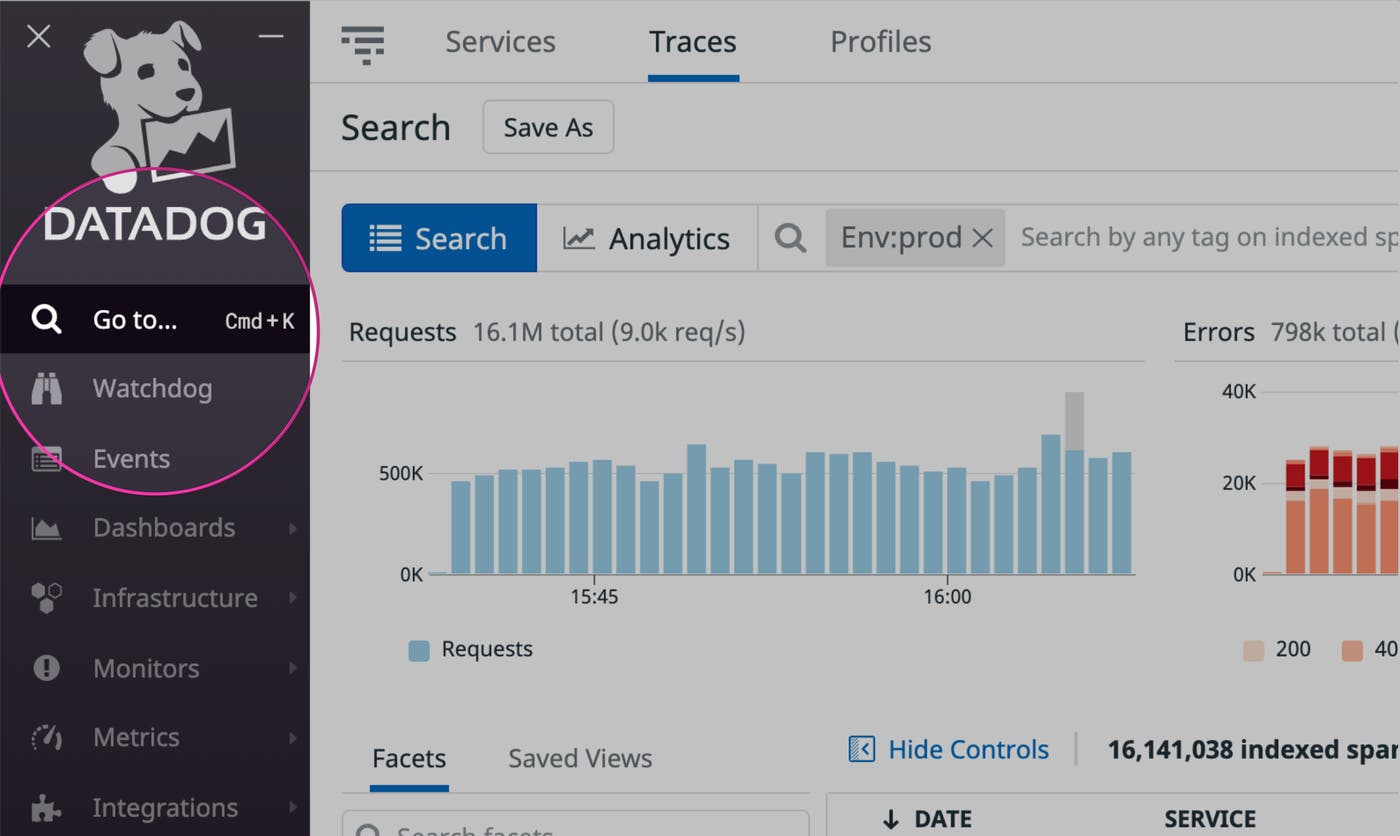 Quicknav menu opens with CMD+K shortcut Quicknav menu opens with CMD+K shortcut