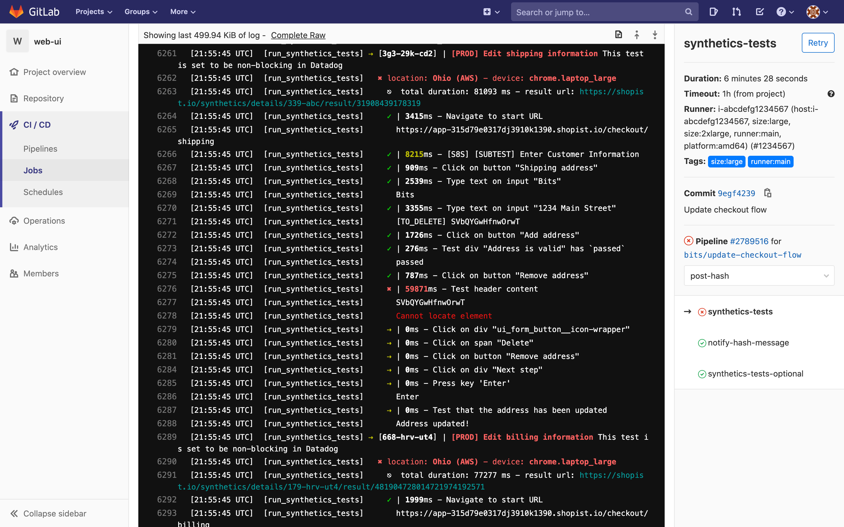 Visualize your test results in your CI/CD platform.
