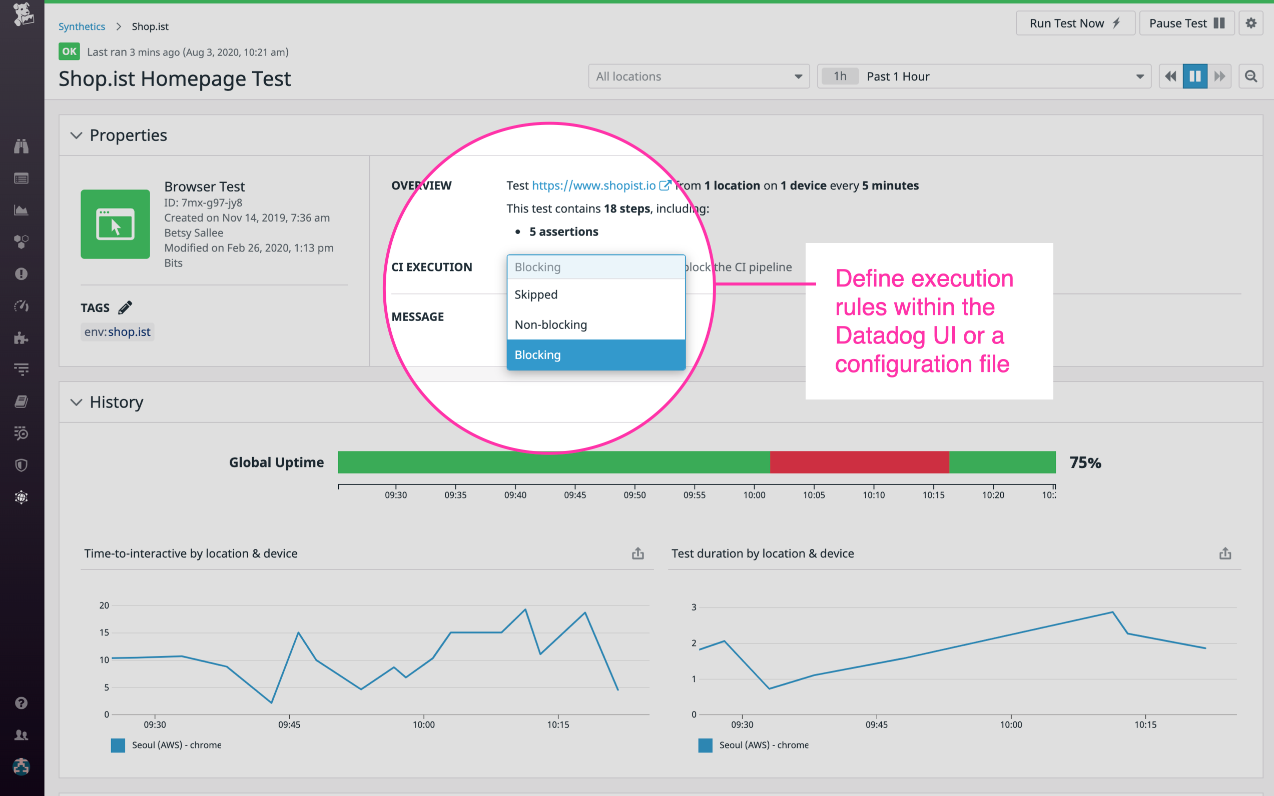 Configure execution rules to block breaking changes from reaching production.