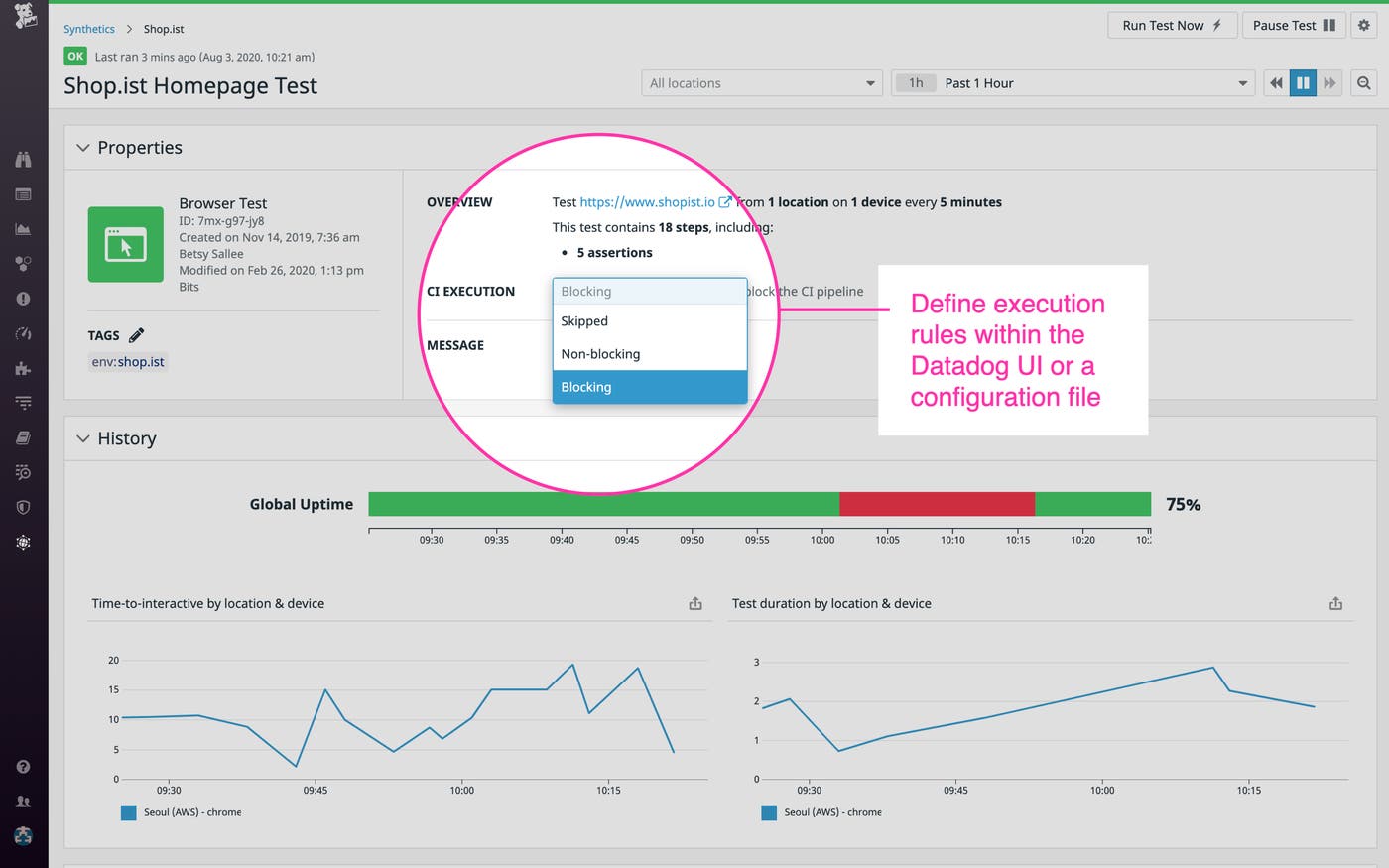 Configure execution rules to block breaking changes from reaching production. Configure execution rules to block breaking changes from reaching production.
