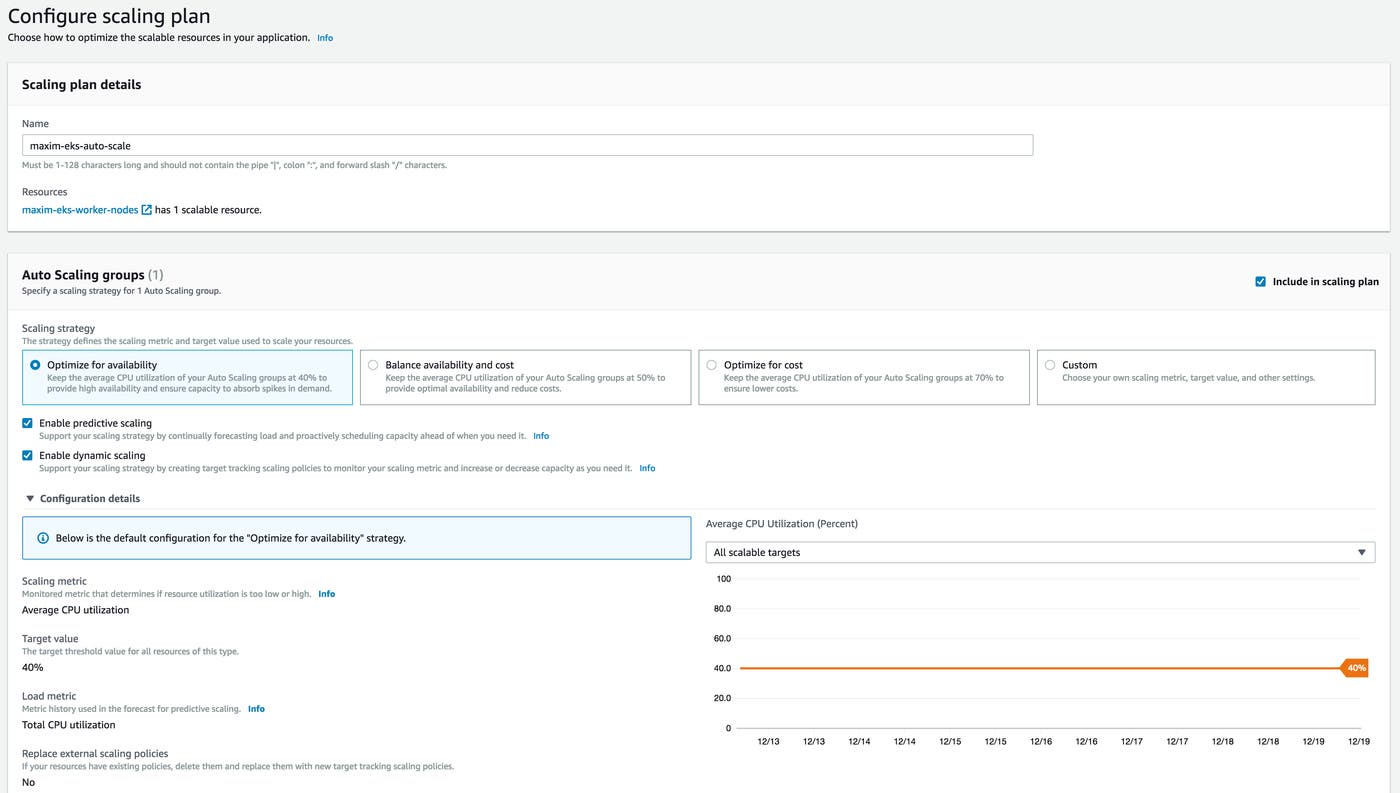 EKS monitoring AWS autoscaling plan EKS monitoring AWS autoscaling plan