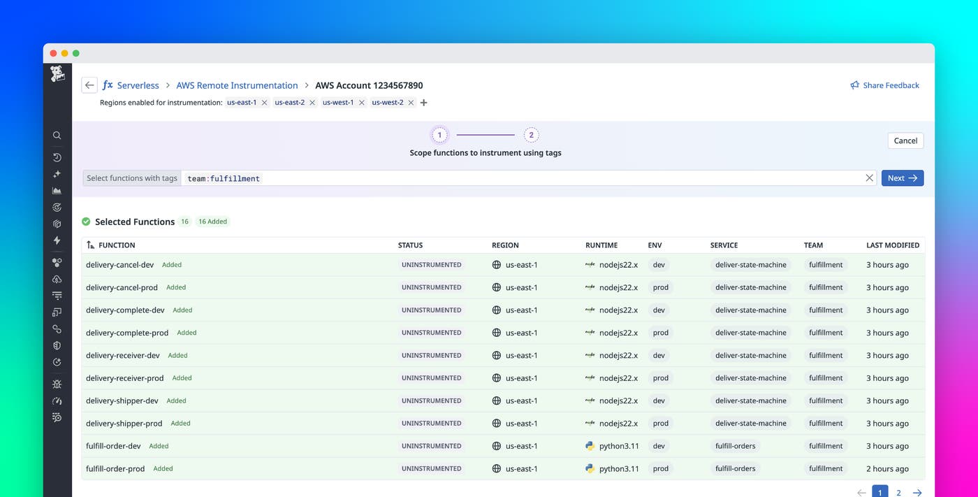Bring faster visibility into AWS Lambda functions with remote instrumentation Bring faster visibility into AWS Lambda functions with remote instrumentation