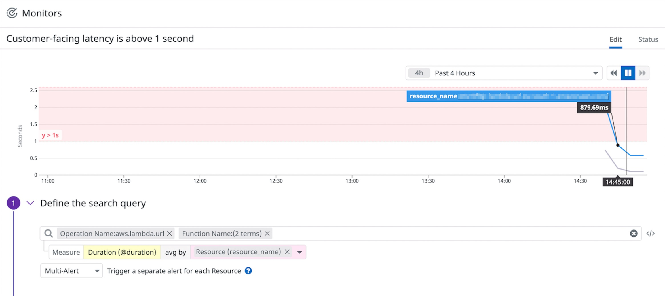 Alert on Function URL duration to quickly spot and begin mitigating user-facing latency