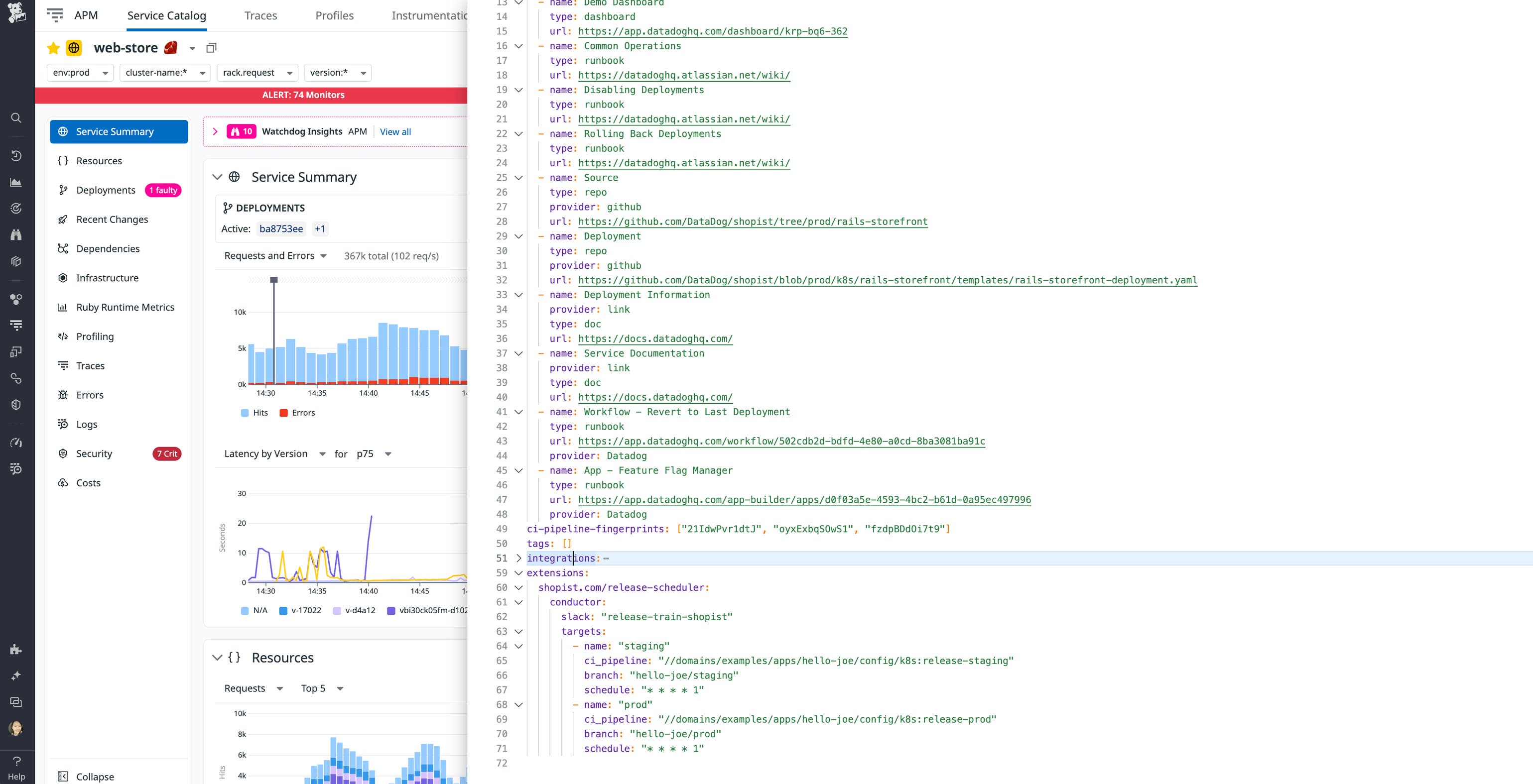 Datadog Configuration Structure File How Datadog's Infrastructure team manages internal deployments using ...