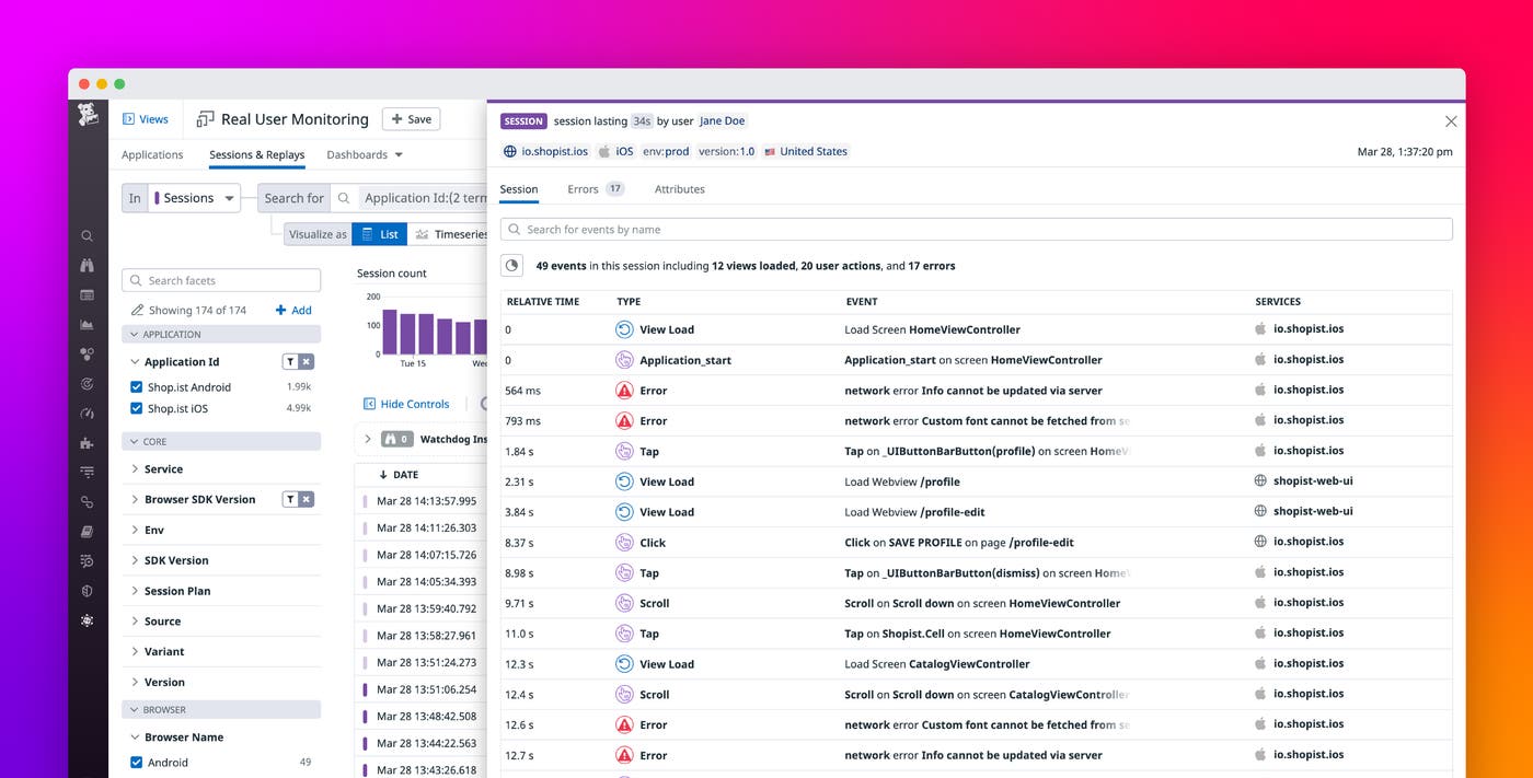 Monitor your hybrid mobile applications with Datadog Monitor your hybrid mobile applications with Datadog