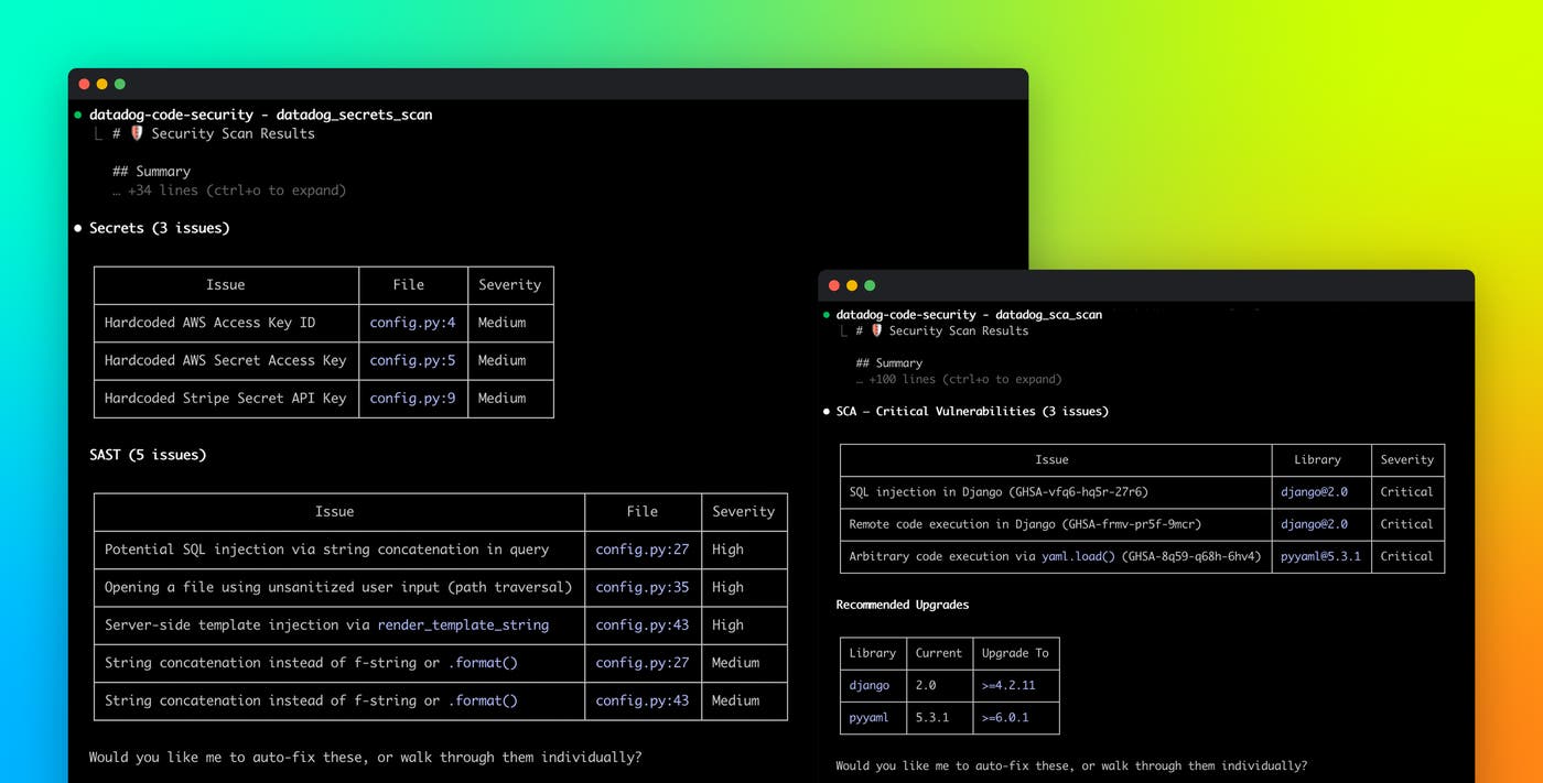 Introducing the Datadog Code Security MCP Introducing the Datadog Code Security MCP