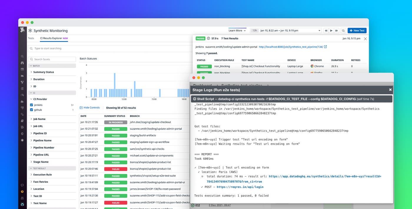 Run Datadog Synthetic tests in your Jenkins pipelines Run Datadog Synthetic tests in your Jenkins pipelines