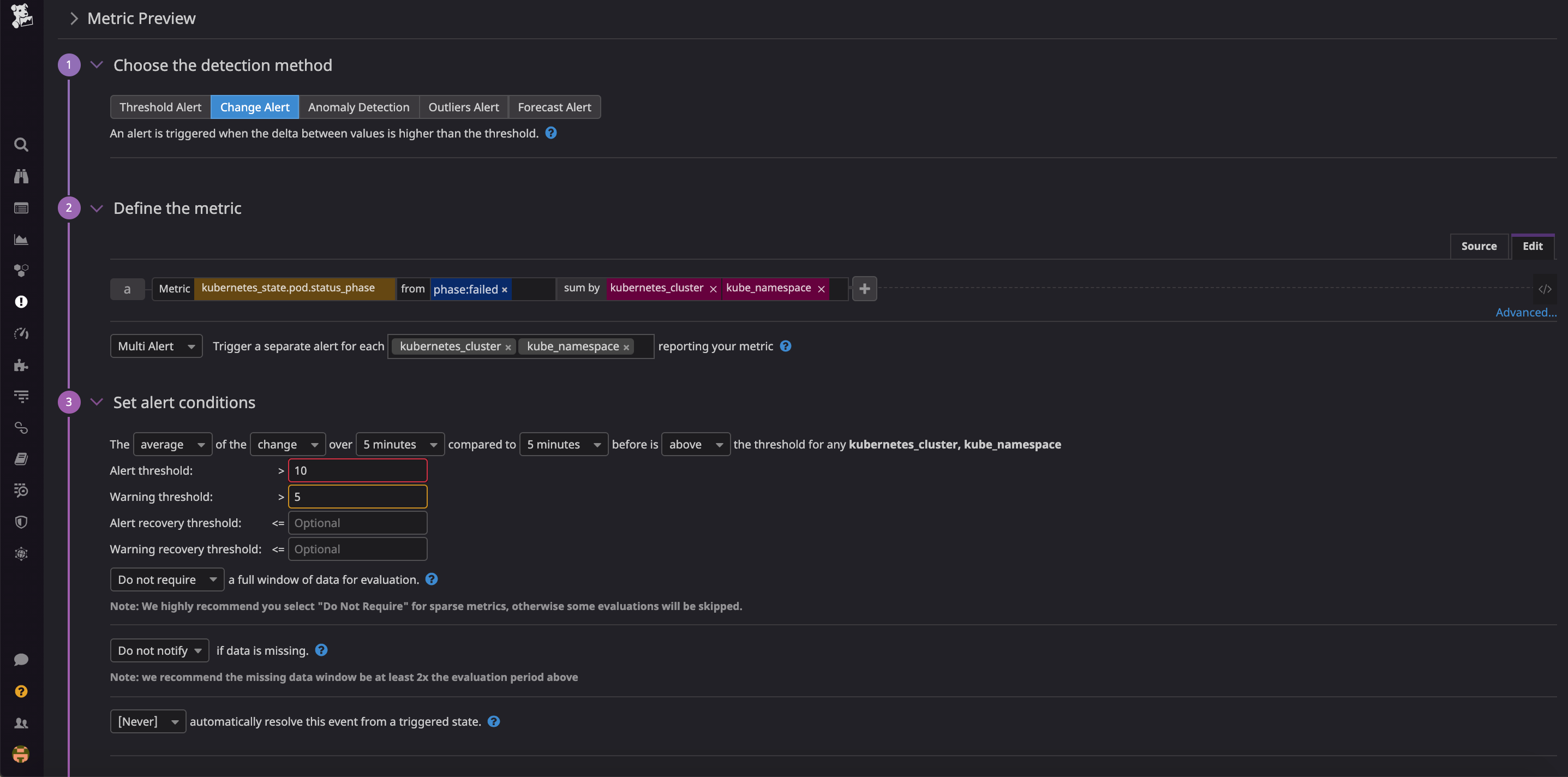 You can use your kube-state-metrics data to create alerts and stay on top of problems.