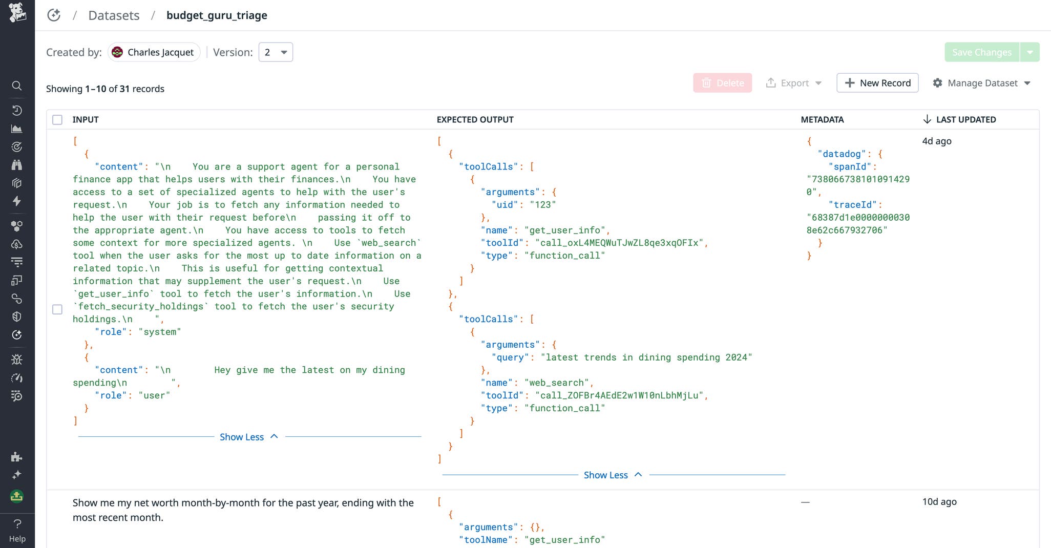 Llm Sampler Editor Create and monitor LLM experiments with Datadog | Datadog