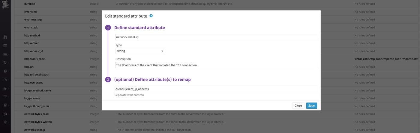Customize standard attributes or create new ones. Customize standard attributes or create new ones.
