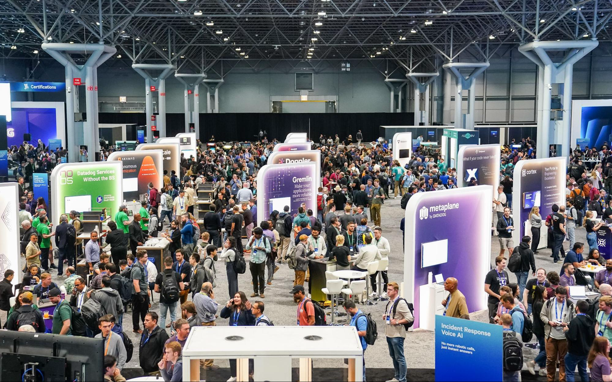 Photo from DASH 2025 looking down at the expo hall.