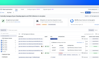 Manage all your OpenTelemetry collectors with Datadog Fleet Automation