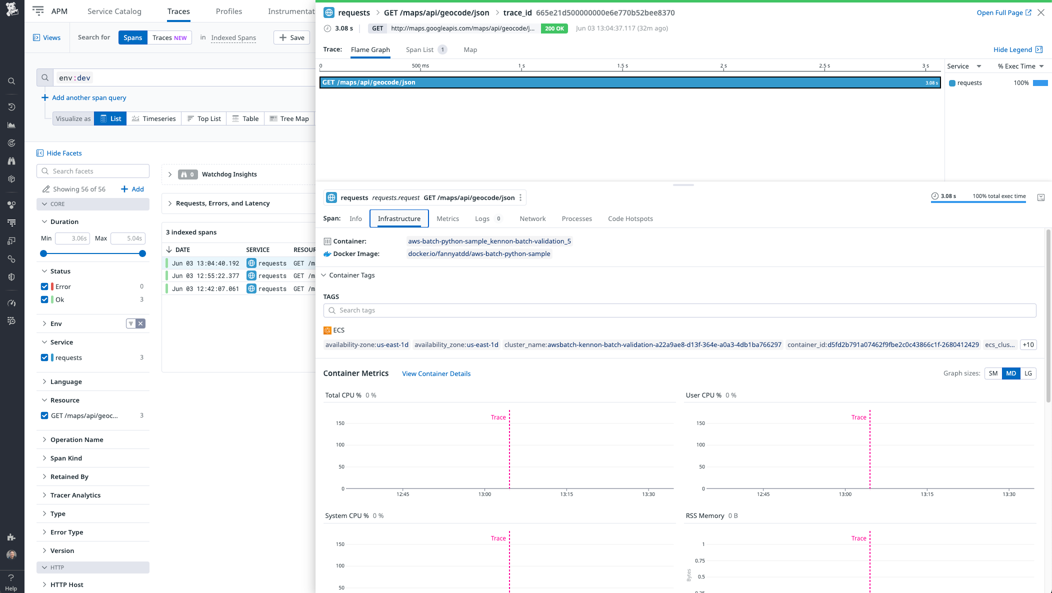 View all key Event Table logs with our out-of-the-box dashboard.