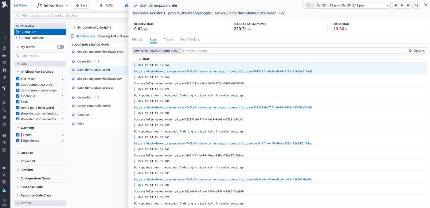 cloud-run-logs-1 cloud-run-logs-1