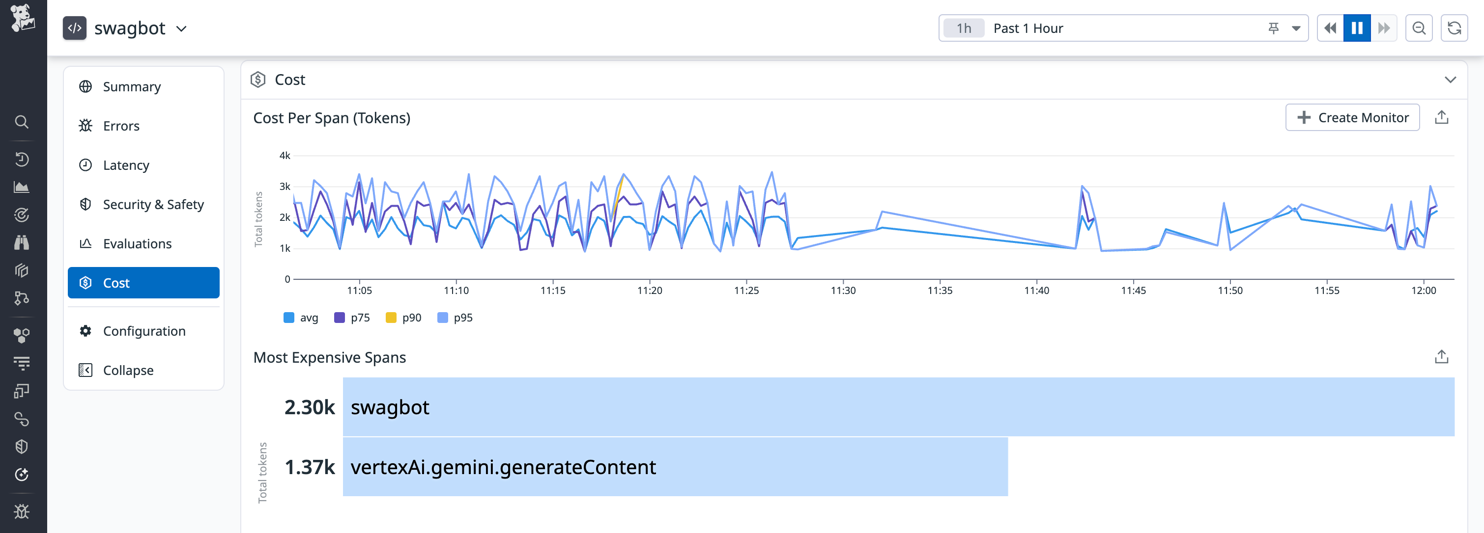 View Google Gemini cost insights in Datadog