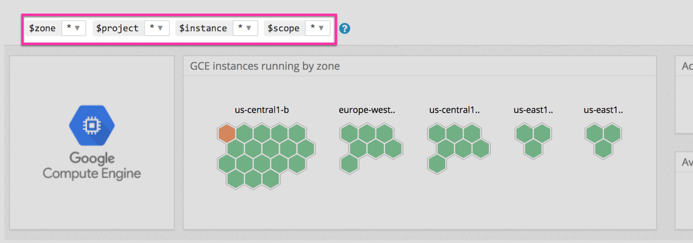 Use template variables to slice and dice with tags.