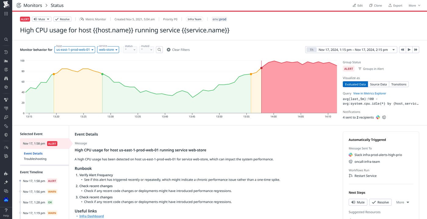 Investigate alerts in depth from a consistent, comprehensive starting point. Investigate alerts in depth from a consistent, comprehensive starting point.