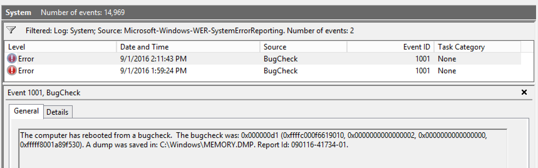 Windows Server 2012 monitoring - IRQL Less or not equal