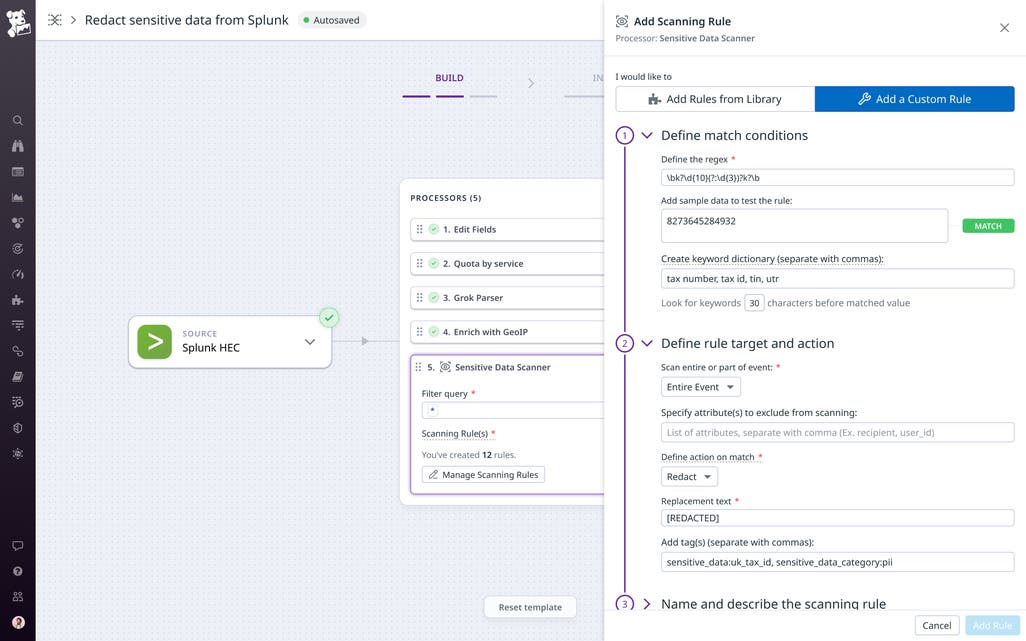 Redaction Logs Examples Redact sensitive data from your logs on-prem by using Observability ...