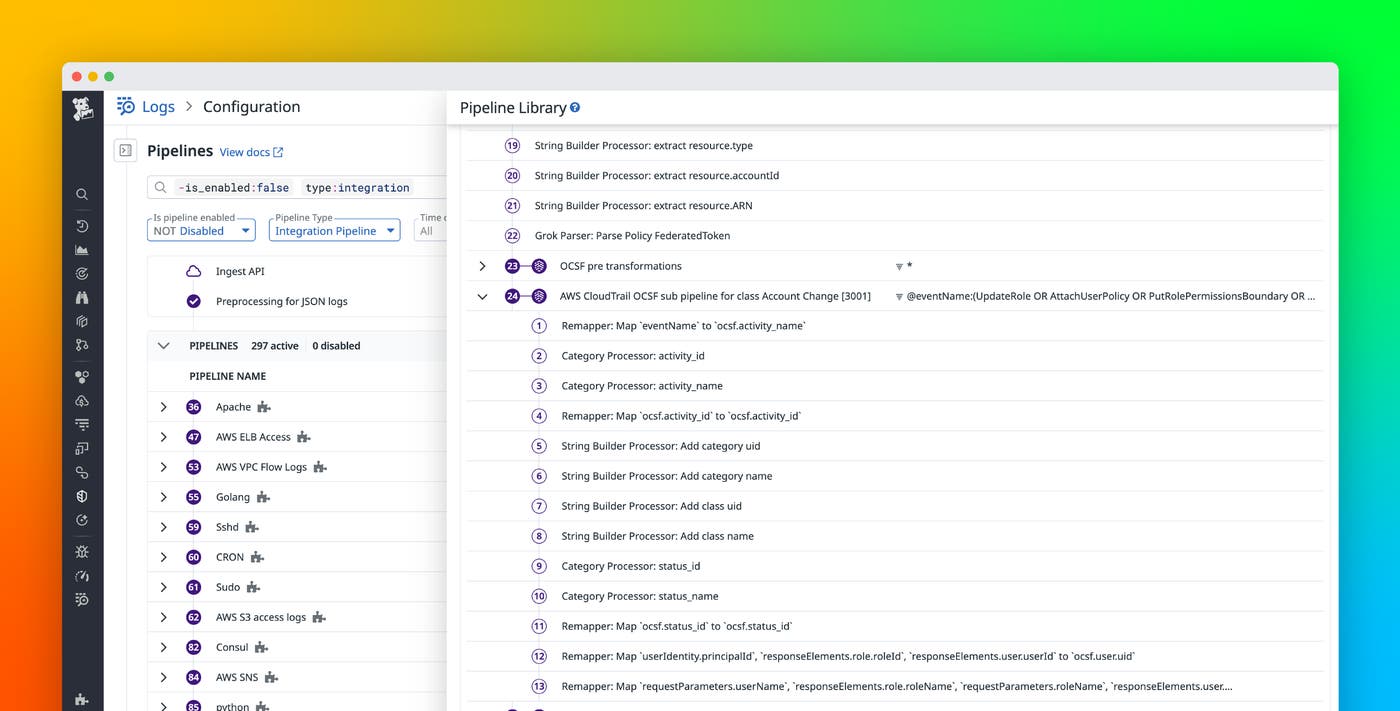Normalize your data with the OCSF Common Data Model in Datadog Cloud SIEM Normalize your data with the OCSF Common Data Model in Datadog Cloud SIEM