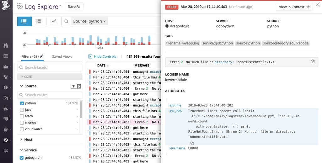Python Rerun Log Python logging formats: How to collect and centralize Python logs | Datadog