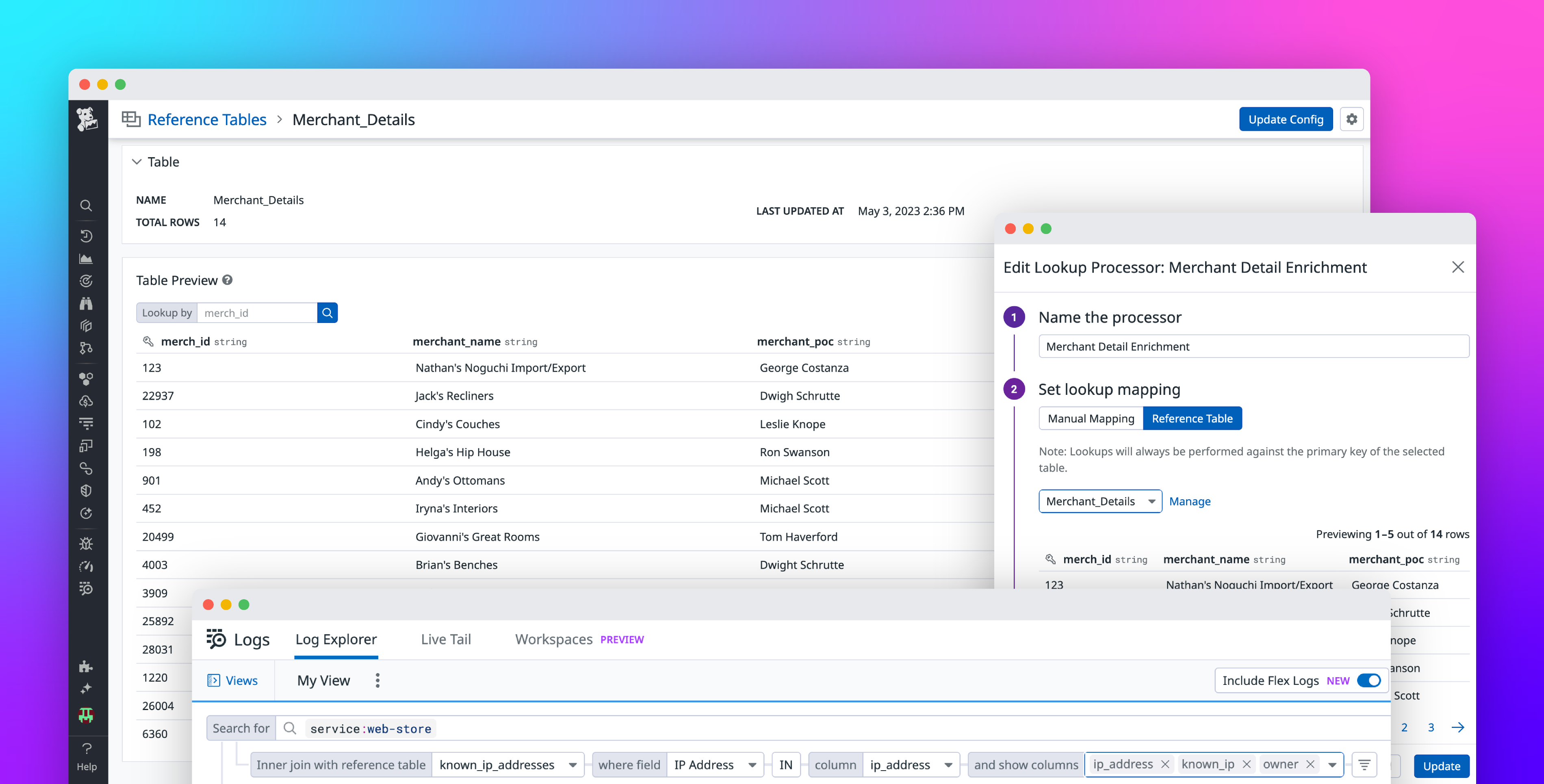 Enrich your existing Datadog telemetry with custom metadata using Reference Tables