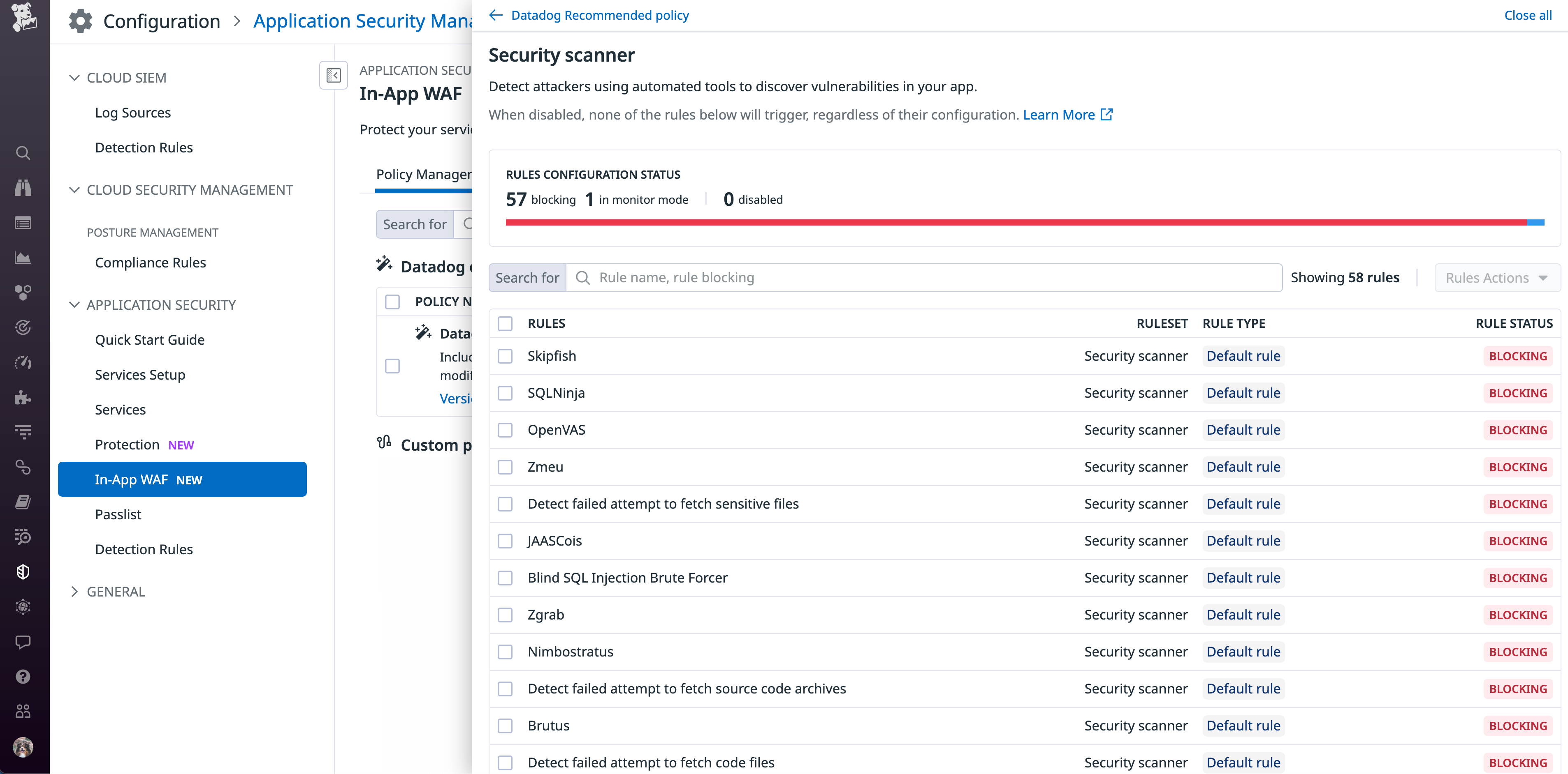 Create custom policies for AAP Protect