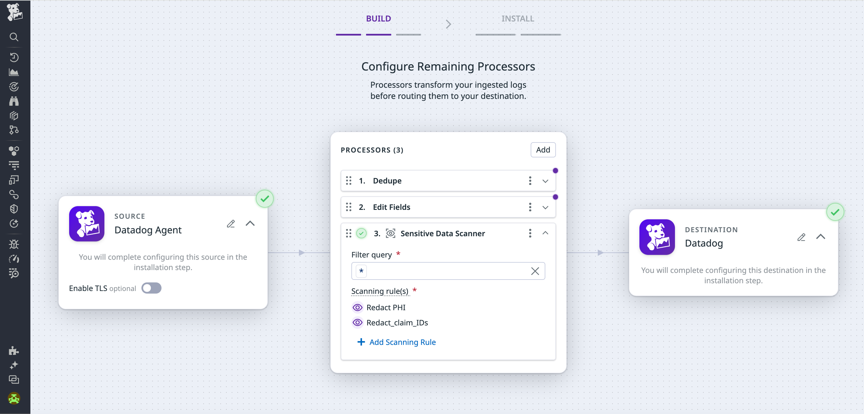 Building an Observability Pipeline to redact sensitive data before it leaves your premises.