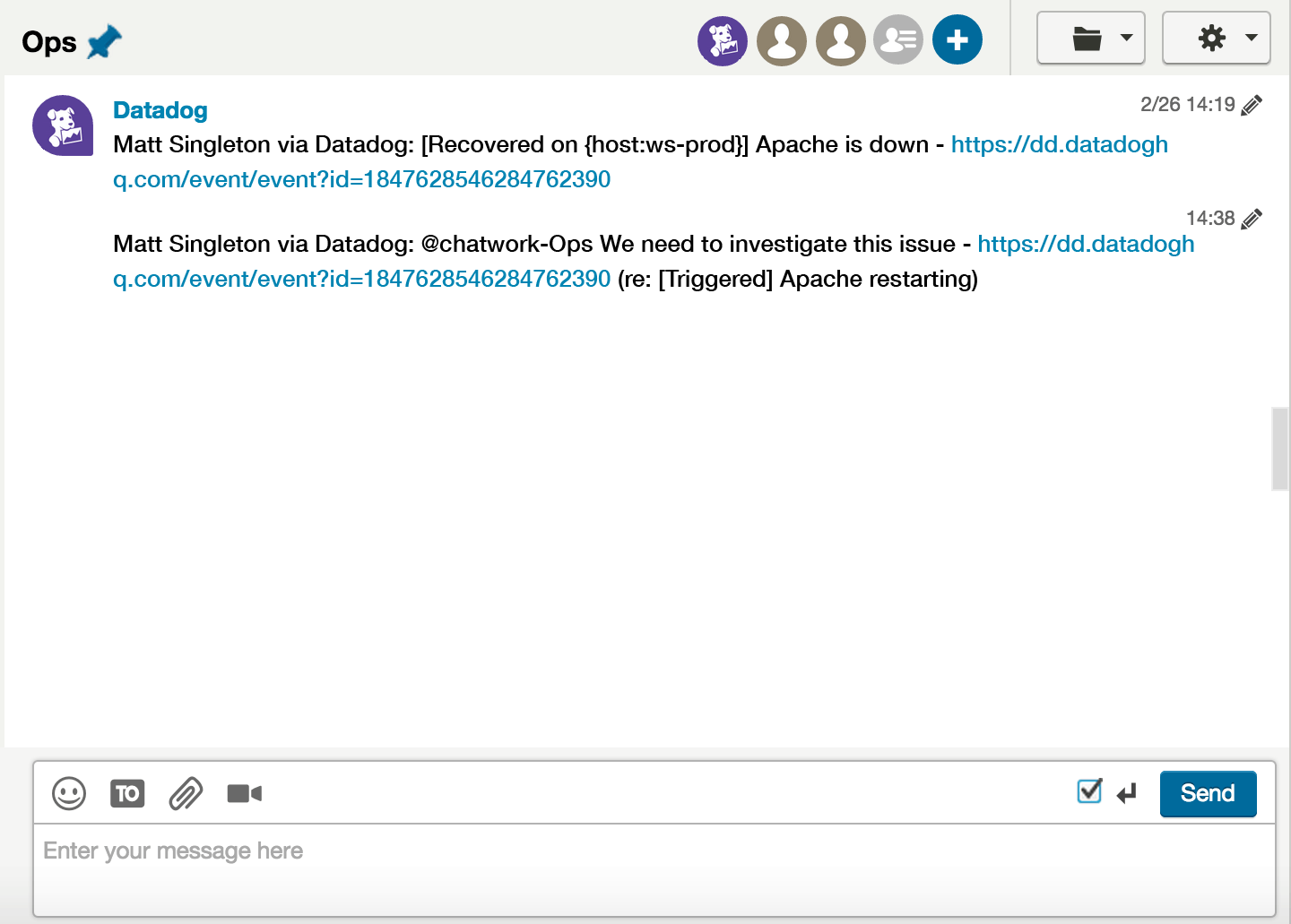 ChatWork integration
