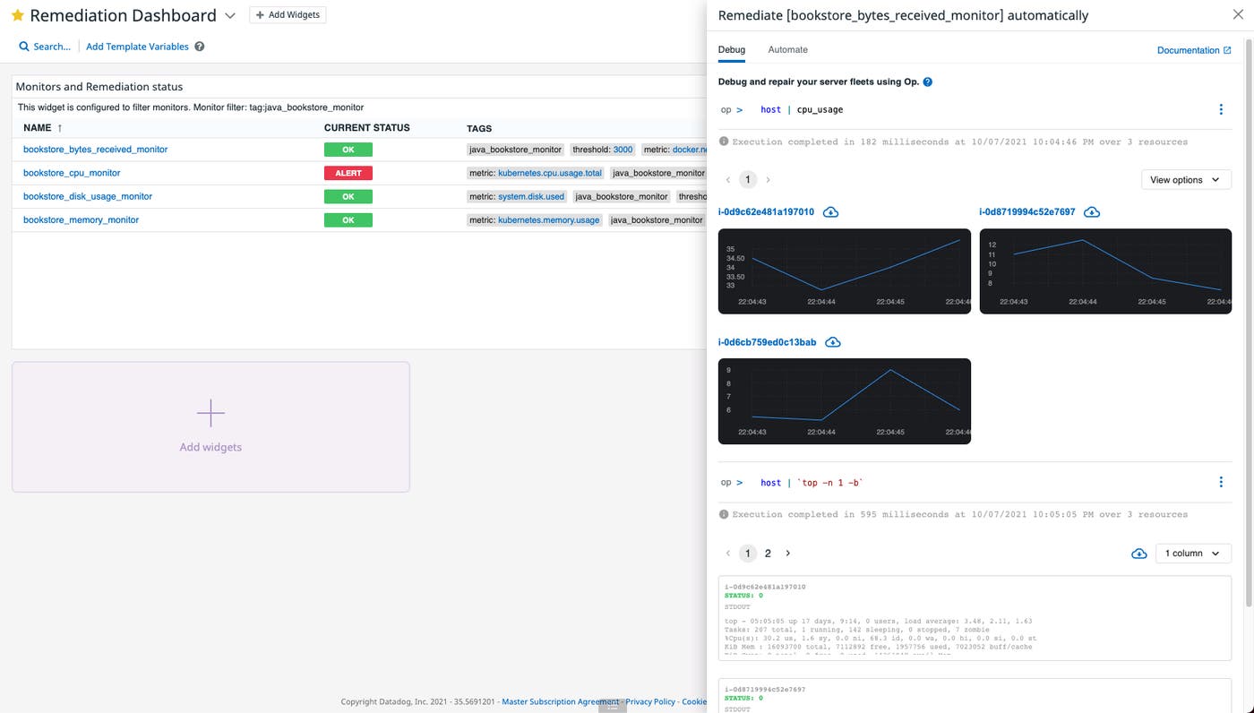 Debugging issues from the dashboard’s Debug sidepanel Debugging issues from the dashboard’s Debug sidepanel