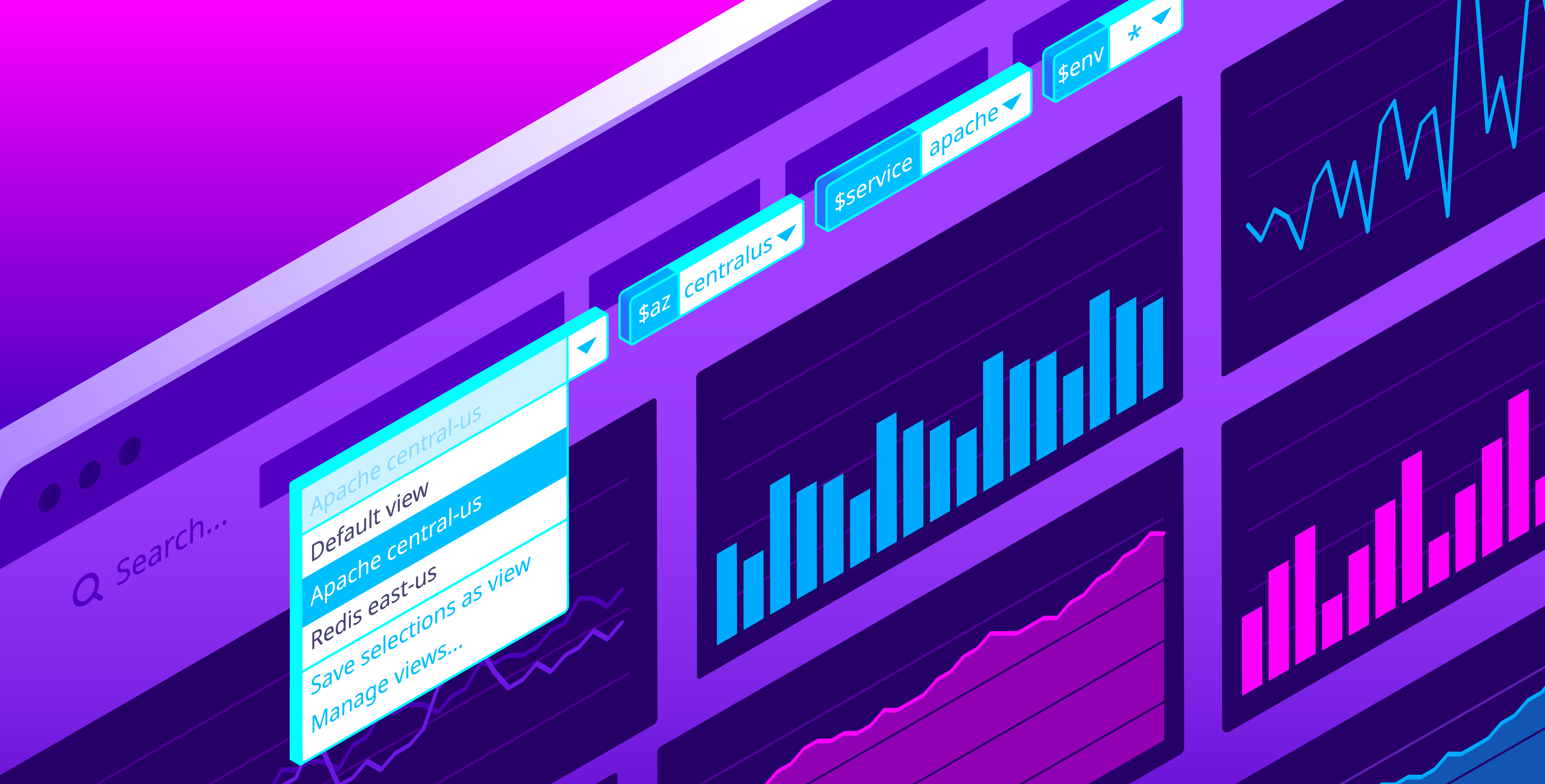Introducing template variable saved views for dashboards
