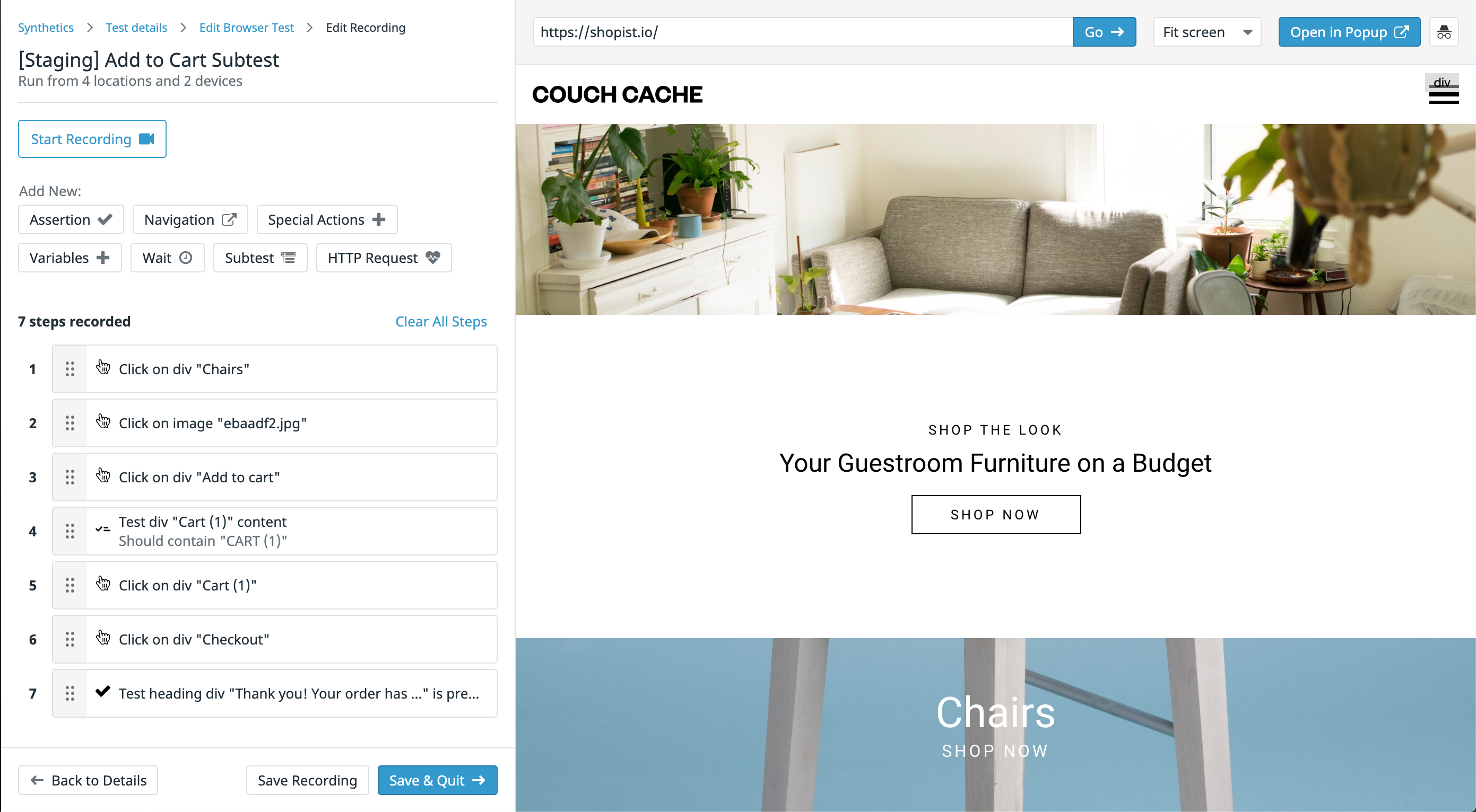 Create descriptive tests for easier troubleshooting