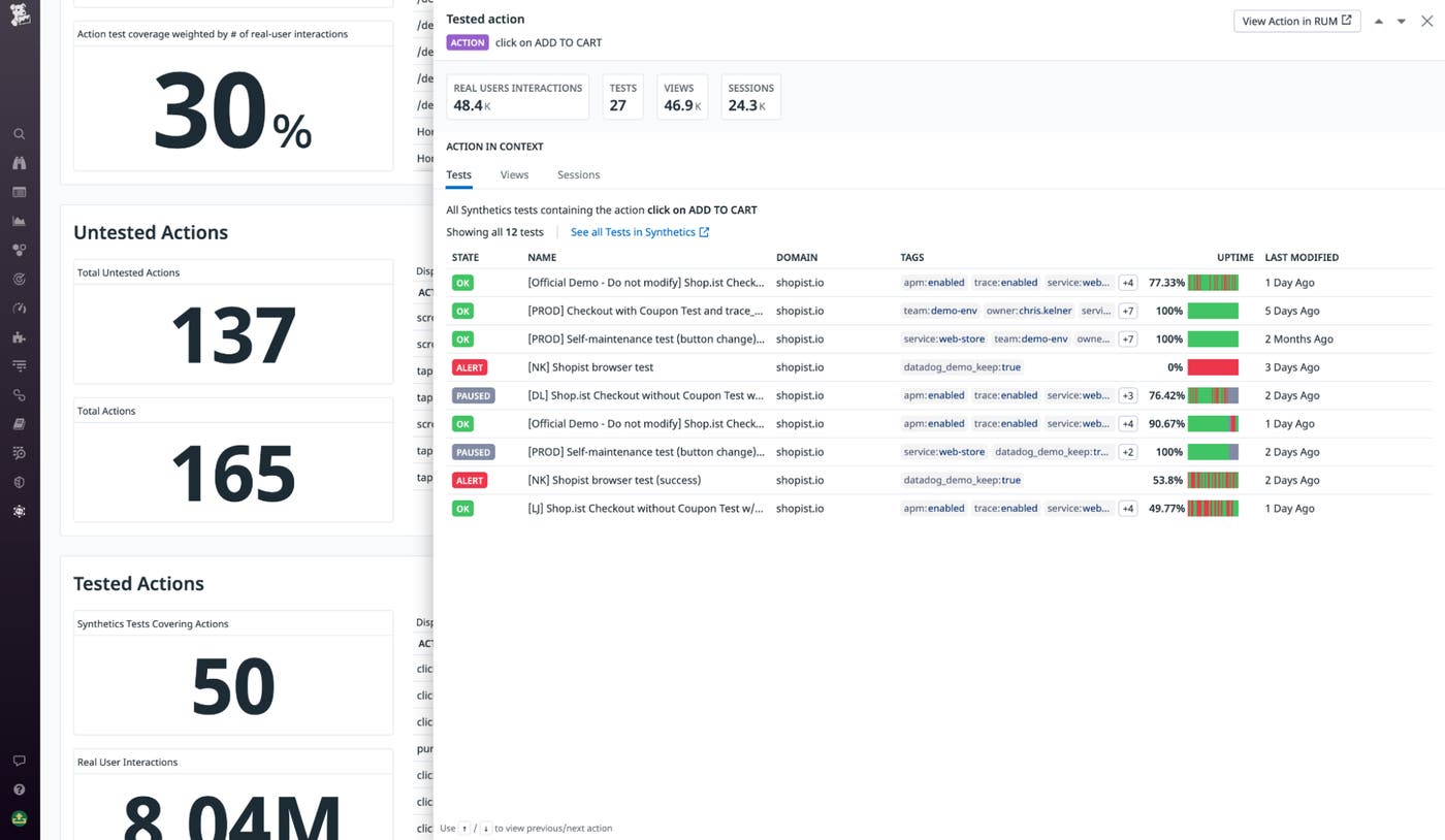Quickly surface all the relevant tests for a given user action in the Test Coverage side panel. Quickly surface all the relevant tests for a given user action in the Test Coverage side panel.
