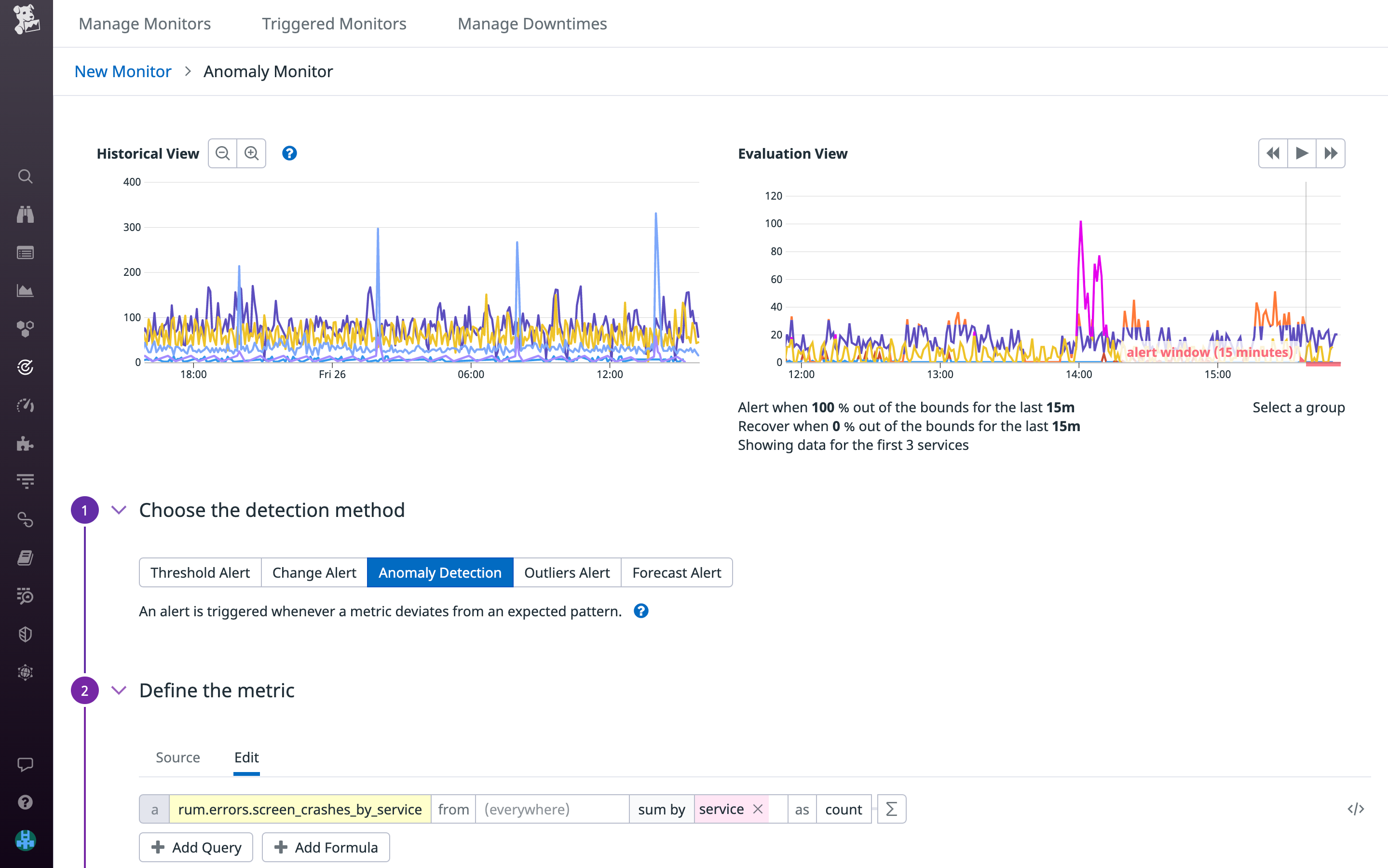 Alert on unusual user behaviour with Anomaly Monitors.