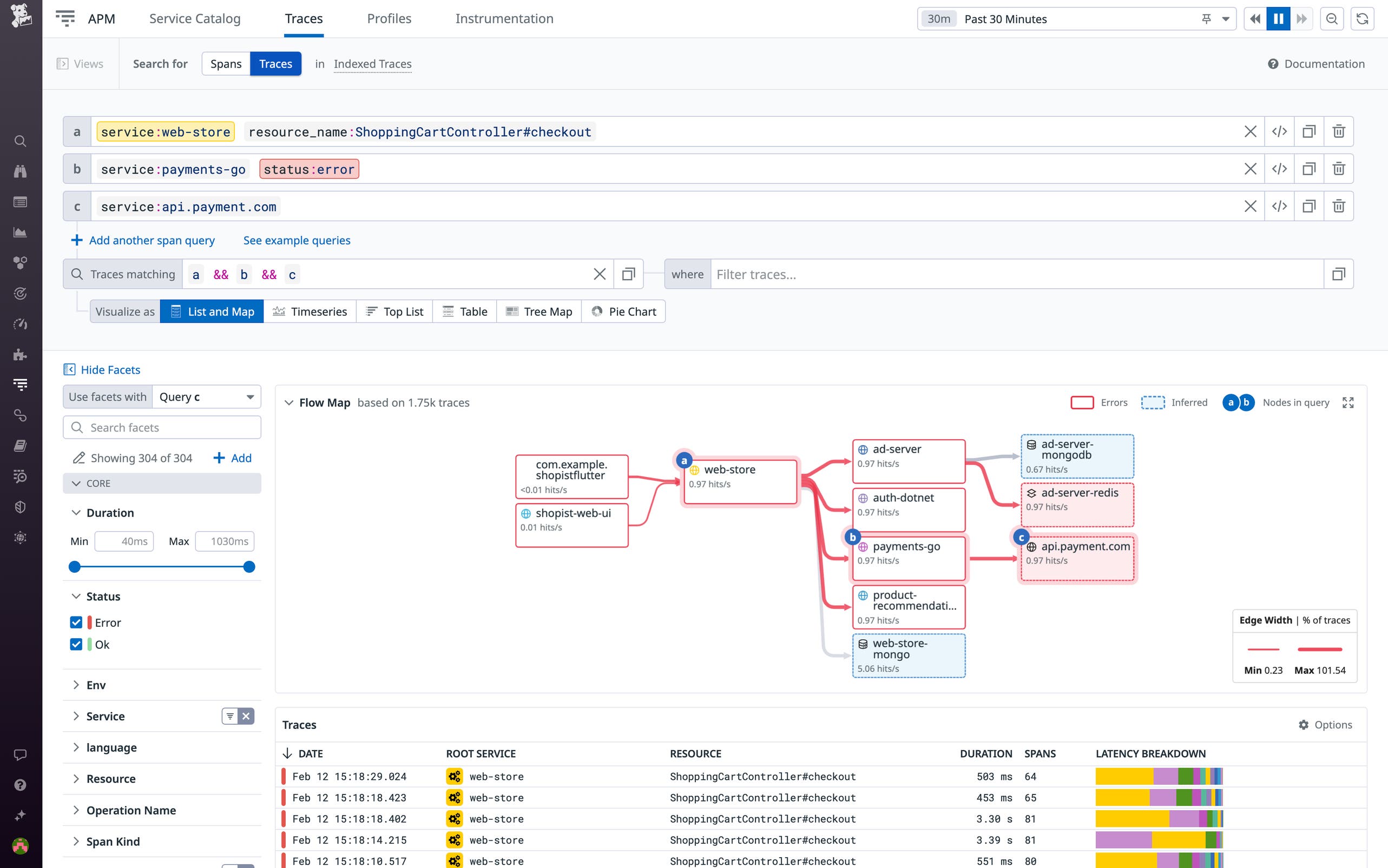 Service Trace Web Analyze the root causes and business impact of production issues with ...